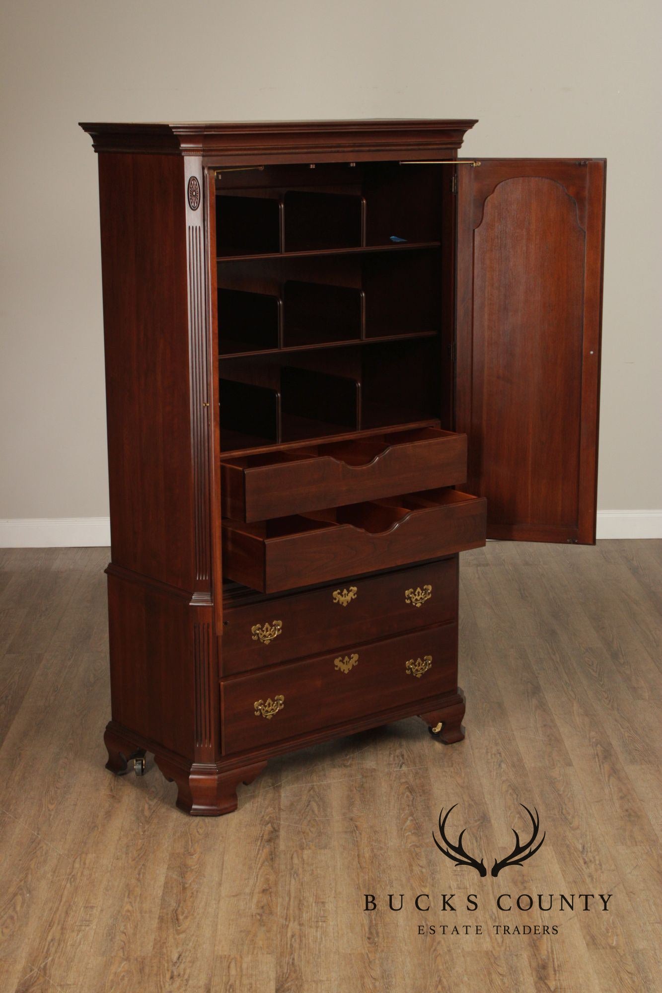 Ethan Allen Georgian Court Collection Cherry Armoire