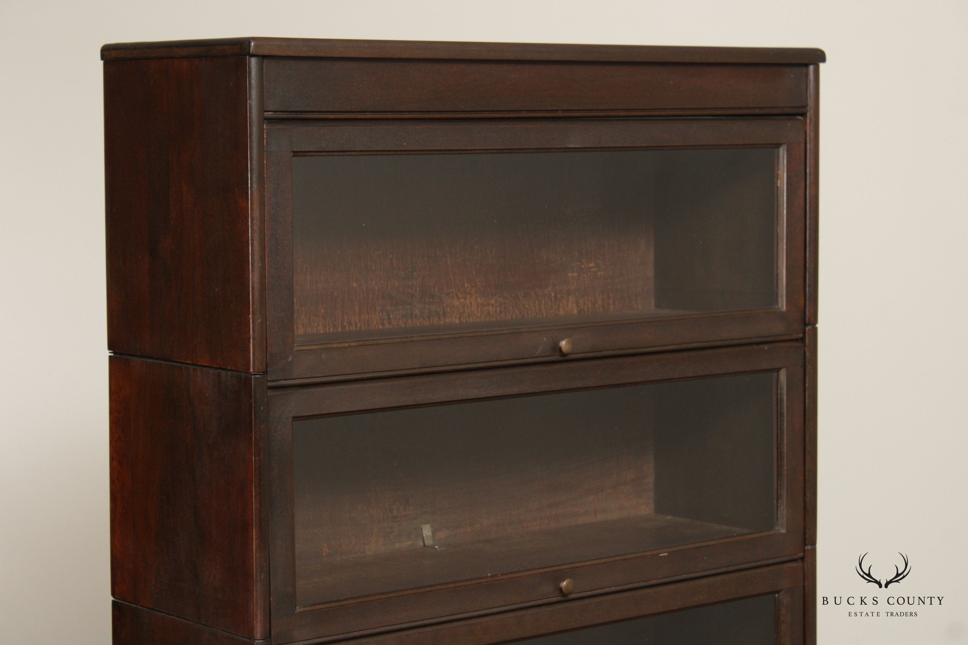 Grand Rapids Antique Four Section Barrister Bookcase