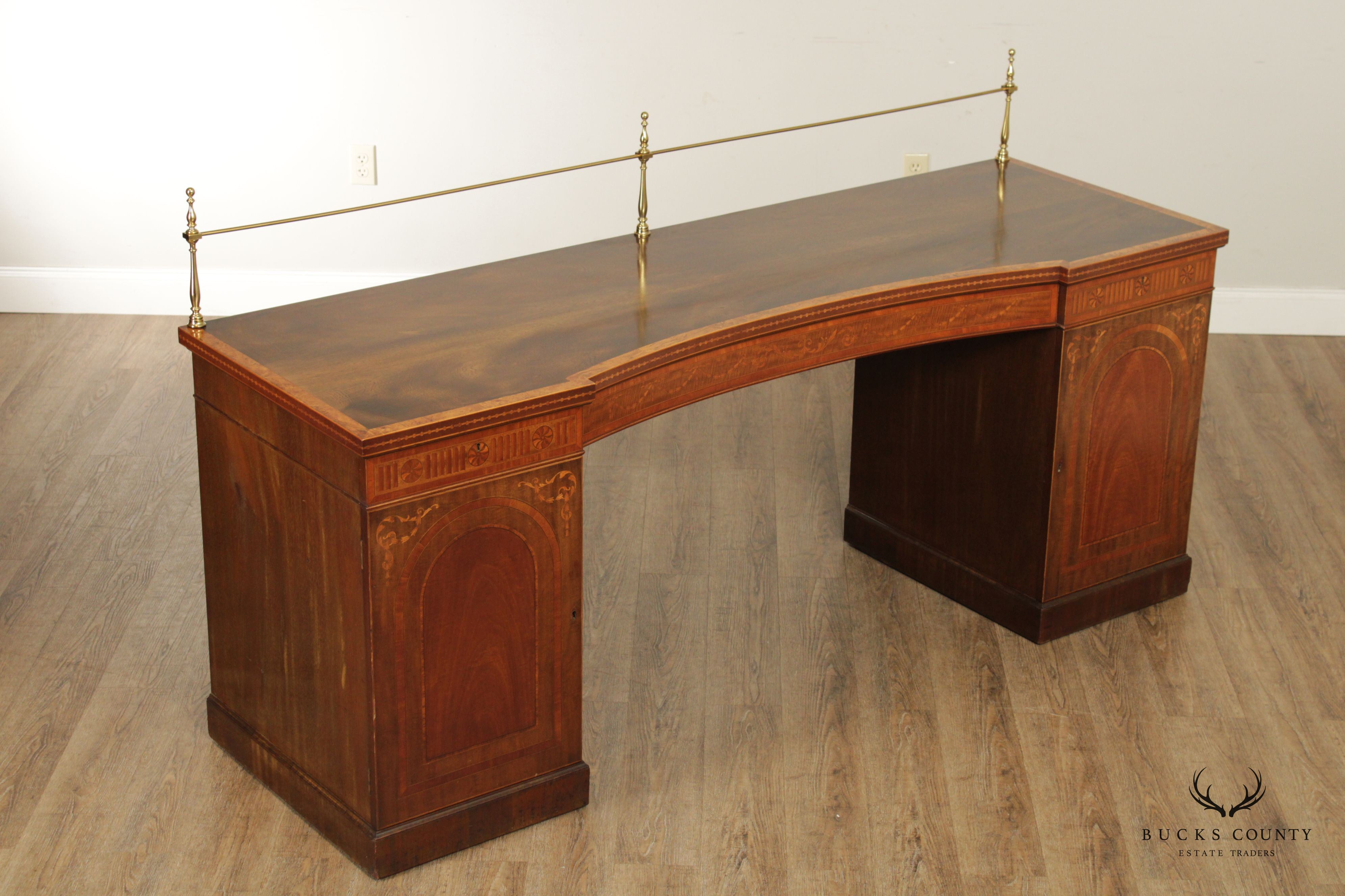 Antique Edwardian Inlaid Mahogany Sideboard