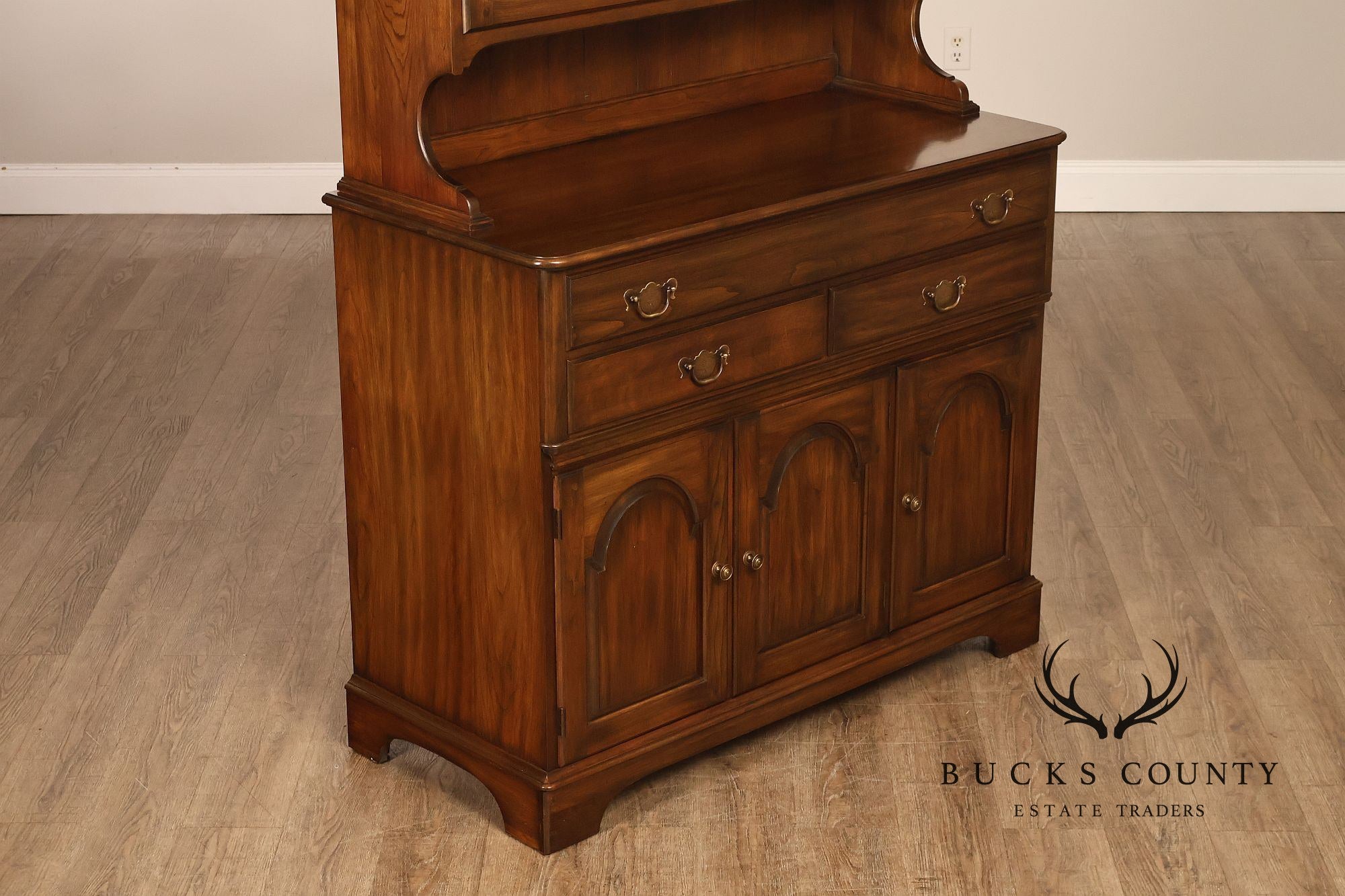 Pennsylvania House Vintage Cherry Step Back Hutch China Cabinet