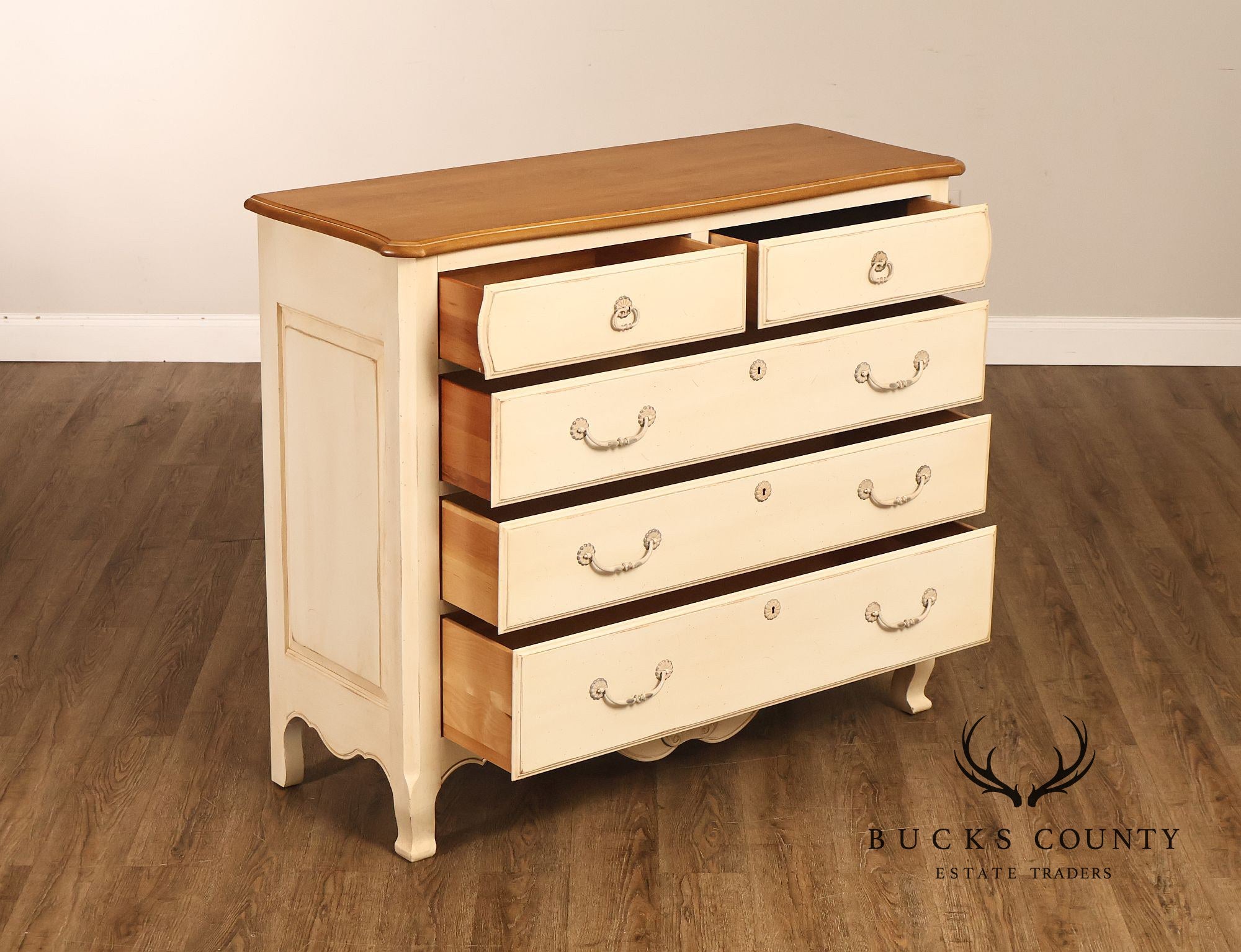Ethan Allen 'Country French' Painted Chest of Drawers