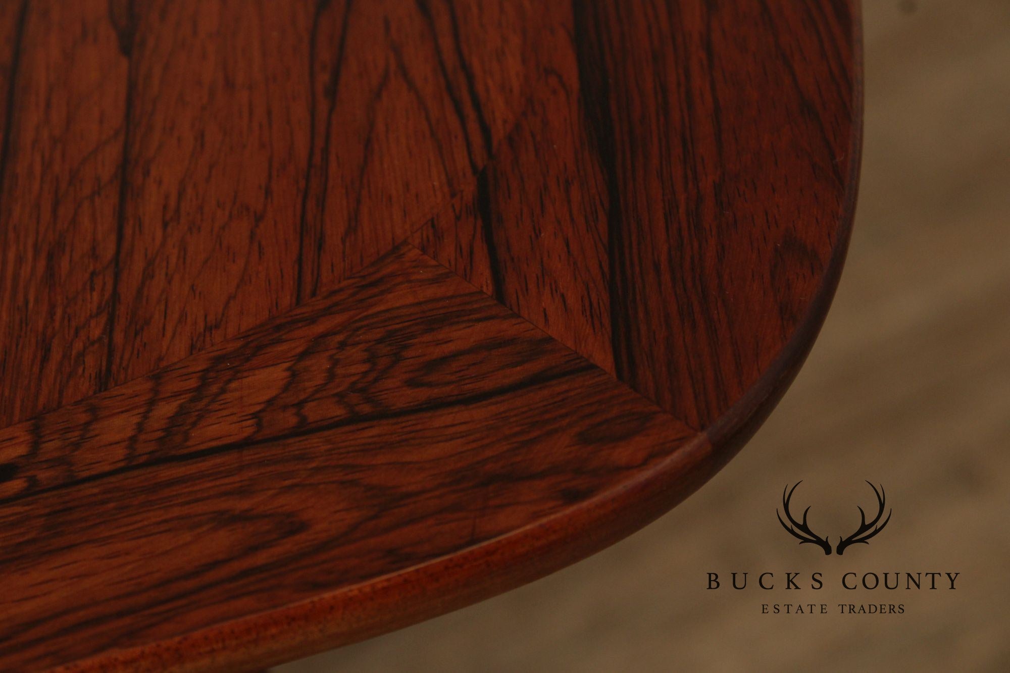H.P. Hansen Danish Modern Rosewood Expandable Dining Table