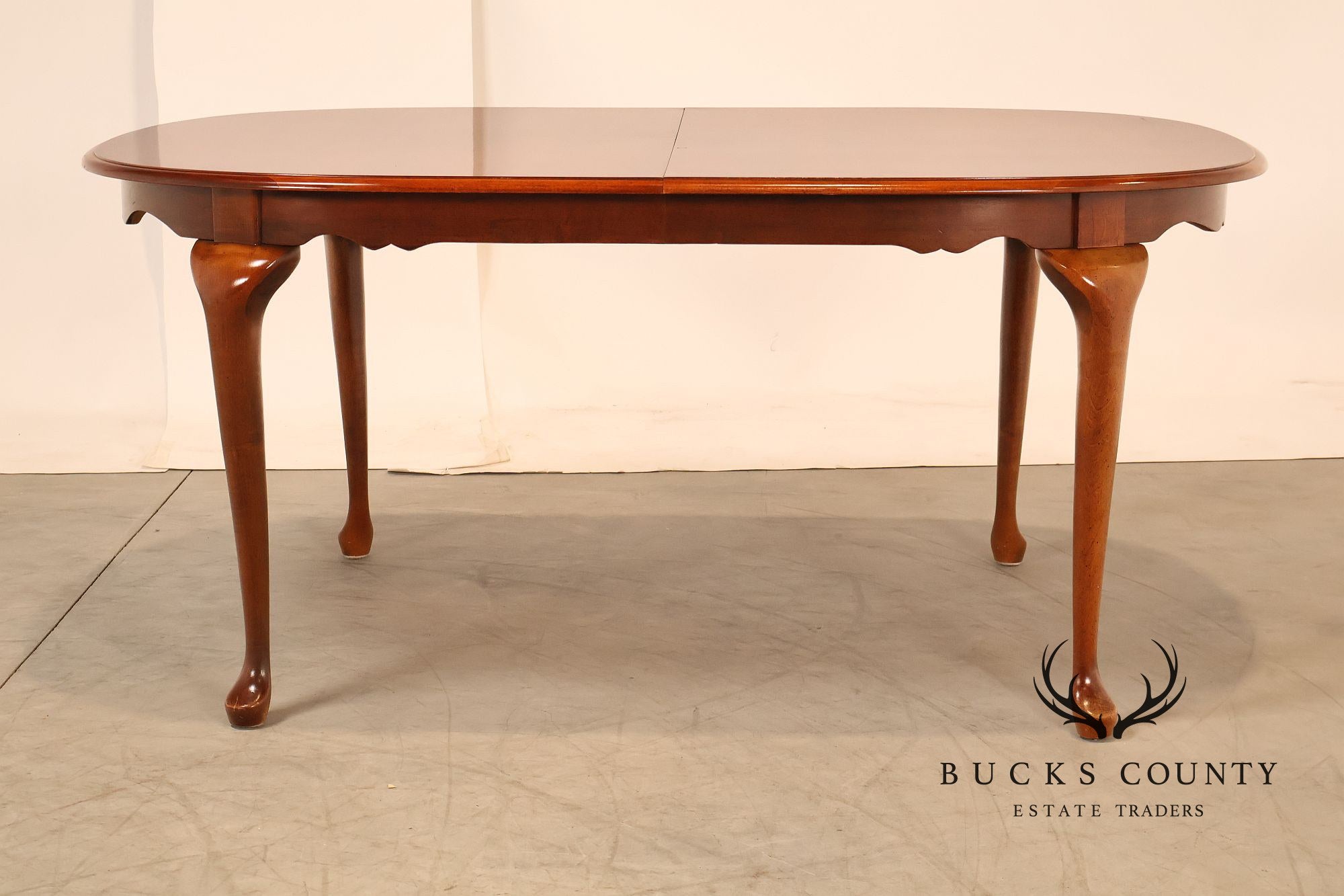 American Drew Traditional Cherry Dining Table With Two Leaves