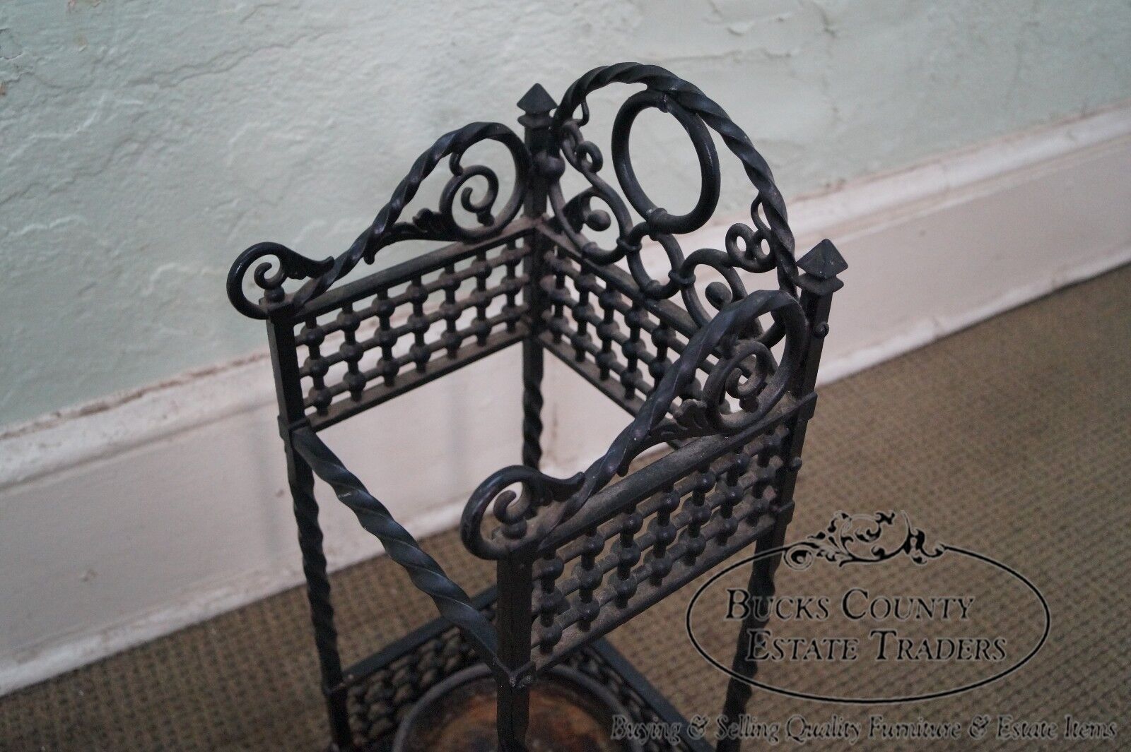 Bradley & Hubbard Antique Cast Iron Cane Stand