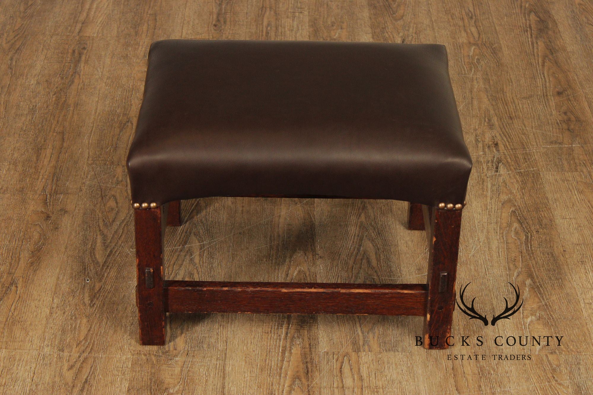 Antique Mission Oak Footstool