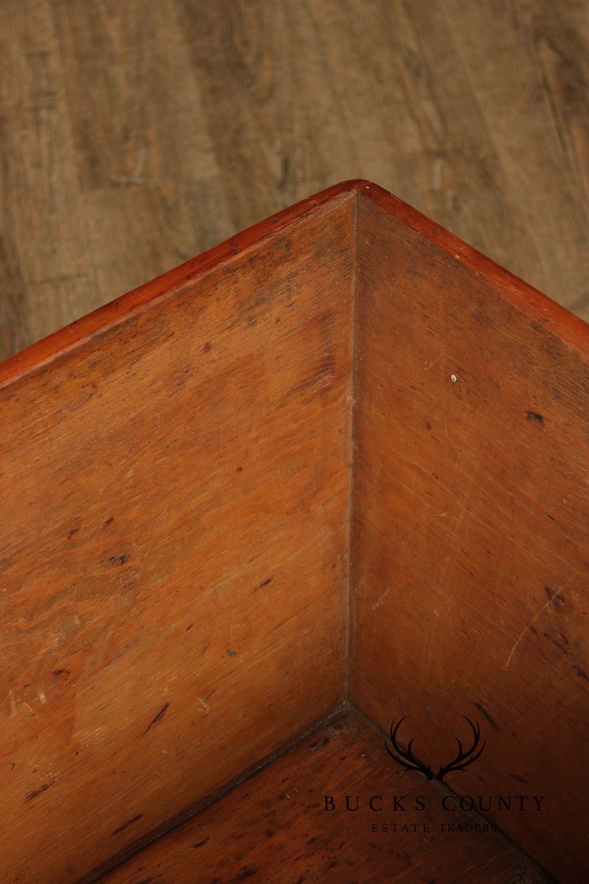 Antique Primitive Pine Dough Box Table With Removable Top