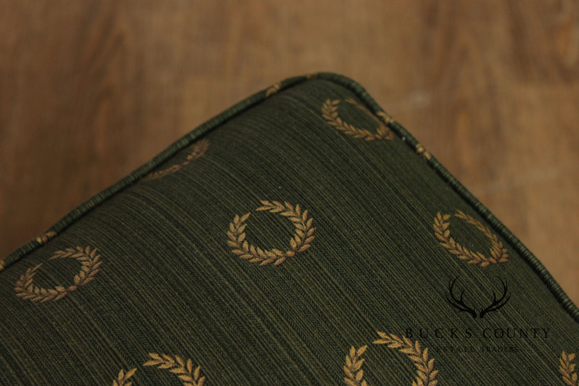 Sherrill Furniture Rococo Style Carved Ottoman