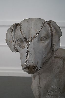 Antique 19th Century Zinc Morley's Dog Statue by J.W. Fiske (A)