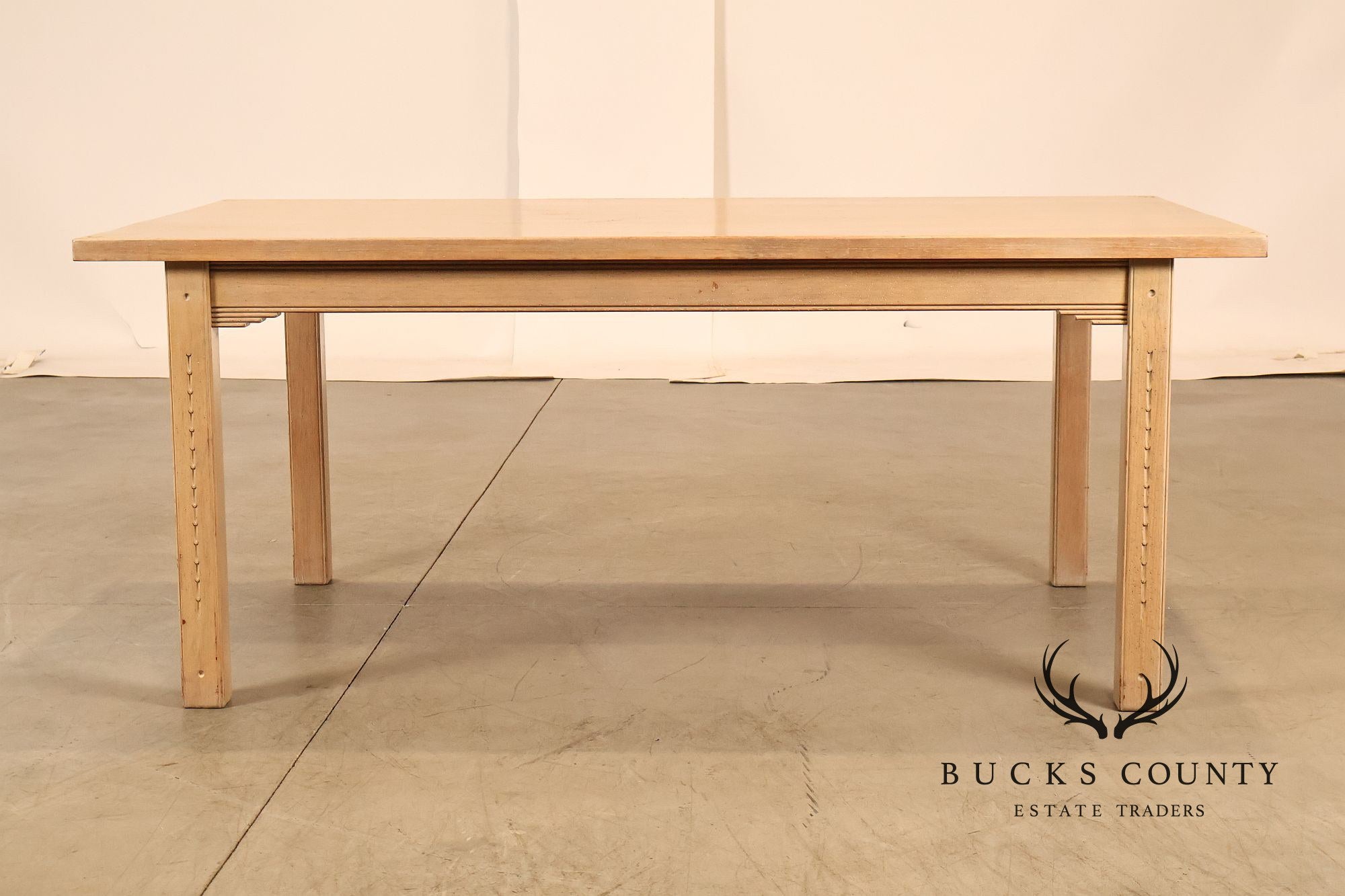 Southwest Style Cerused Pine Dining Table