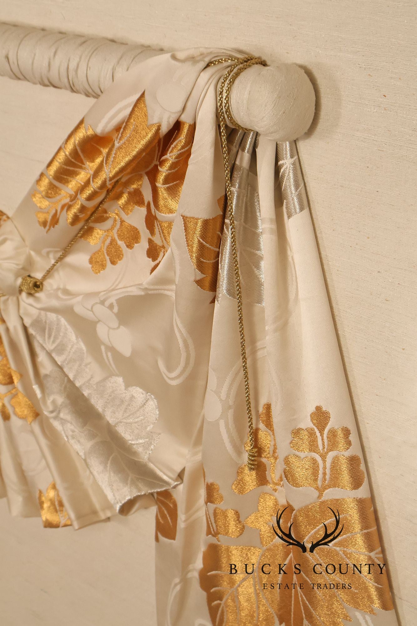 Custom Framed Japanese Textile Folded Kimono Sash