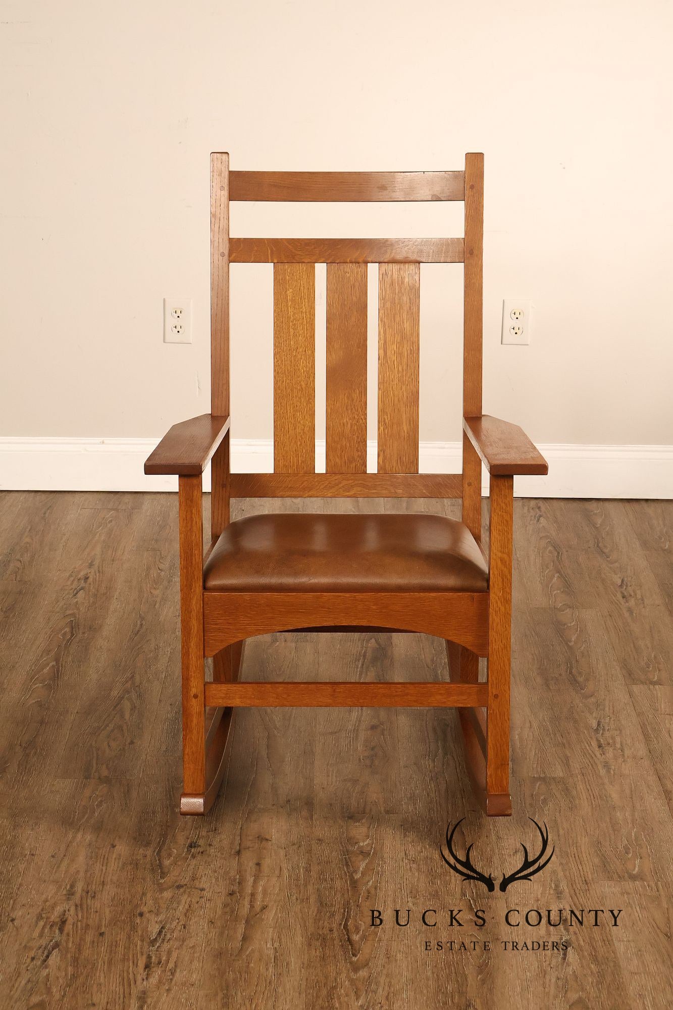 Stickley Mission Collection Harvey Ellis Oak Rocking Chair