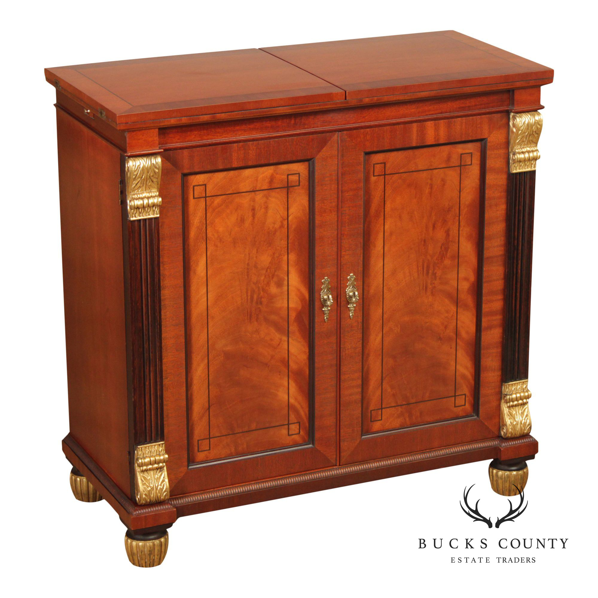 Baker Empire Style Mahogany Server