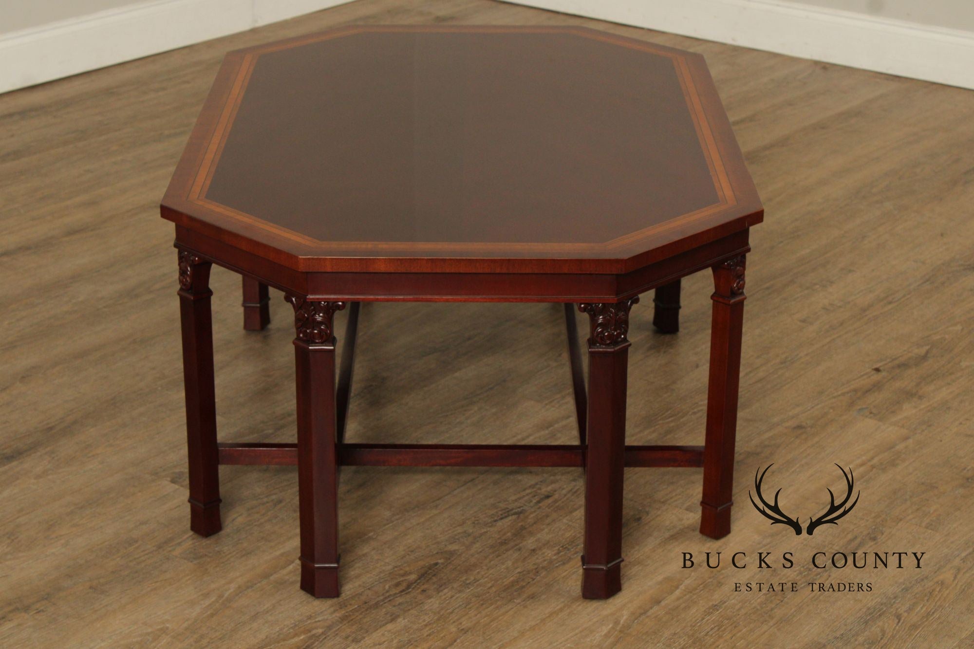 Kindel Georgian Style Mahogany Coffee Table