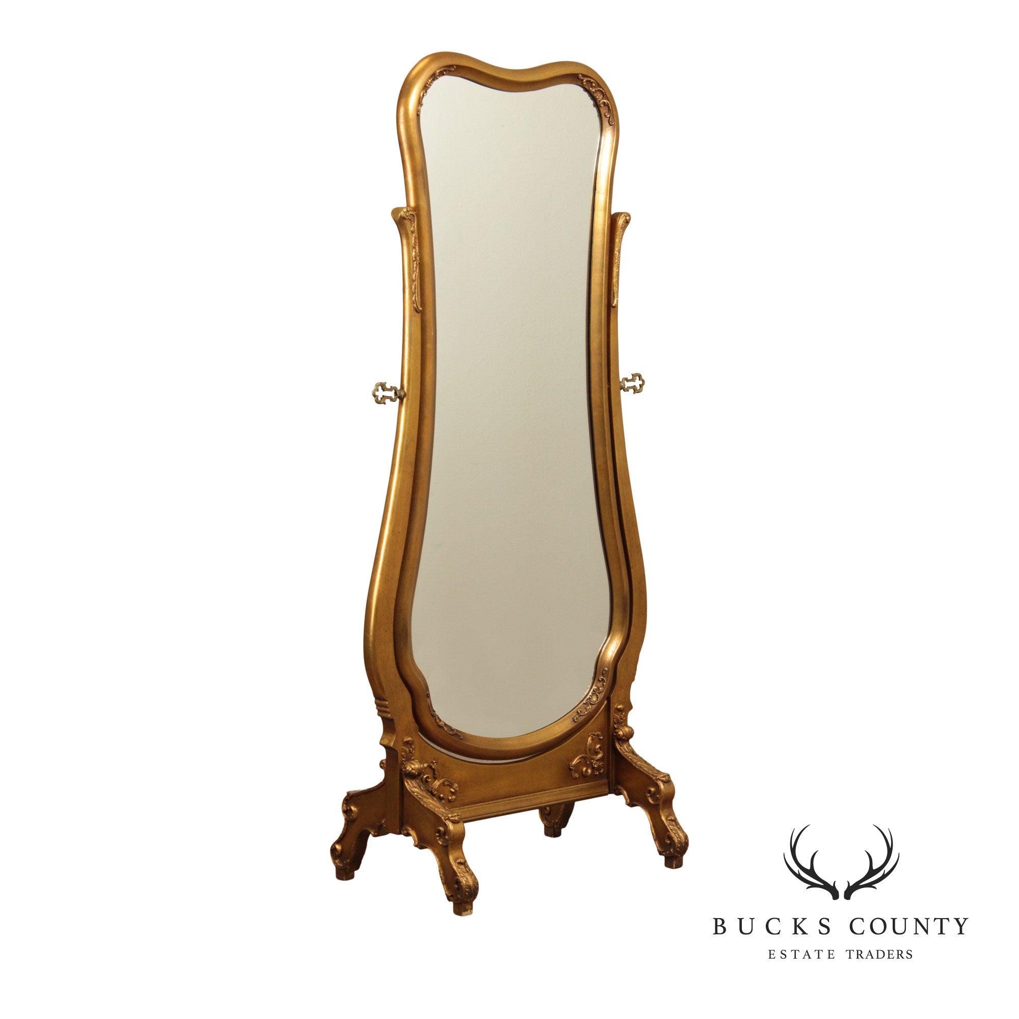 Vintage Giltwood Cheval Mirror