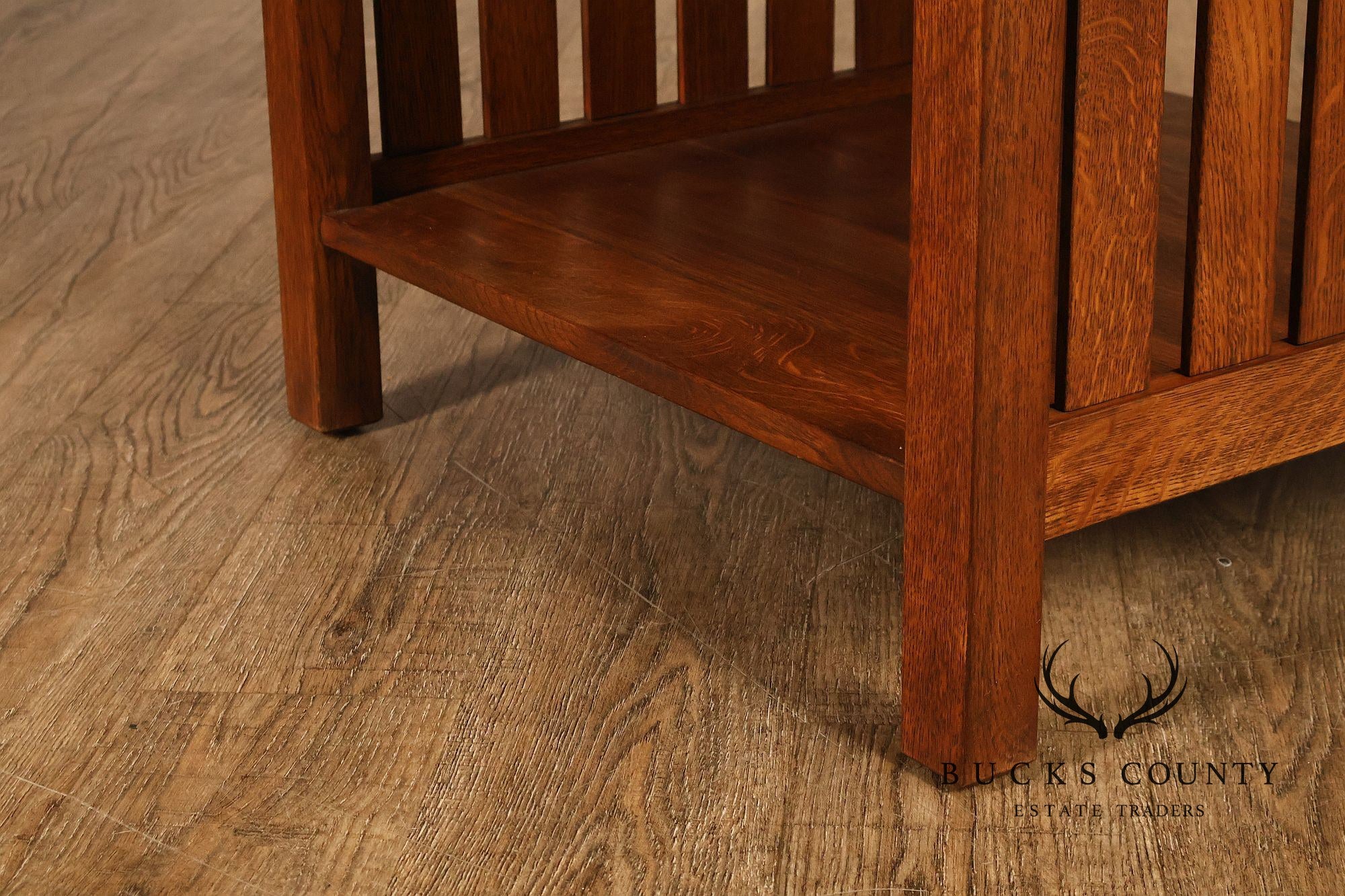 Stickley Mission Collection Slatted Oak Book Table