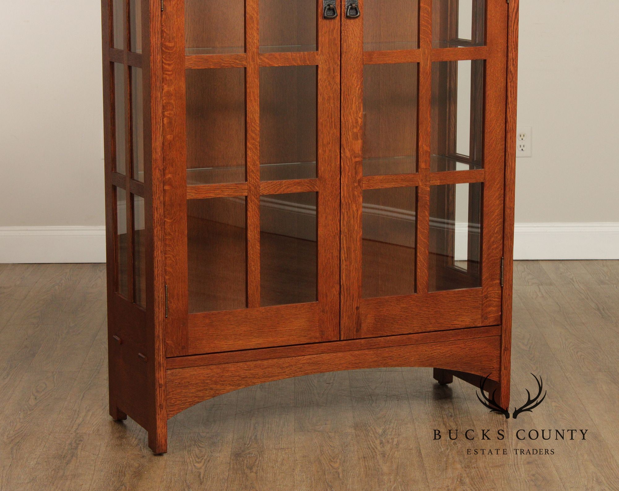 Stickley Mission Collection Oak Display Cabinet