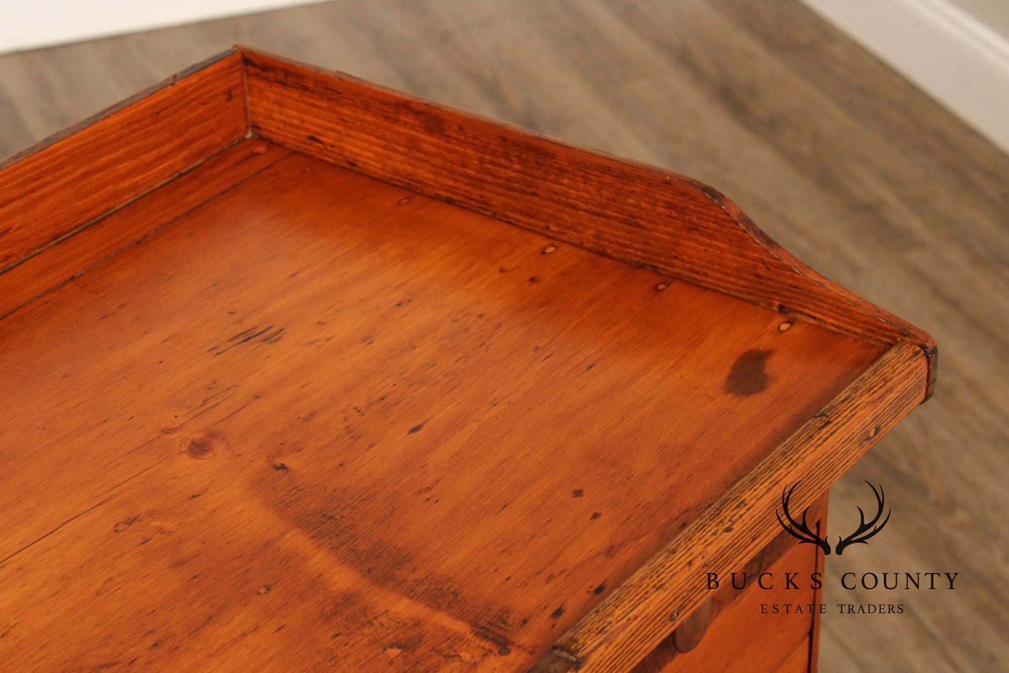 Antique Early 20th Century American Watchmaker’s Workbench With Multi Drawer Storage