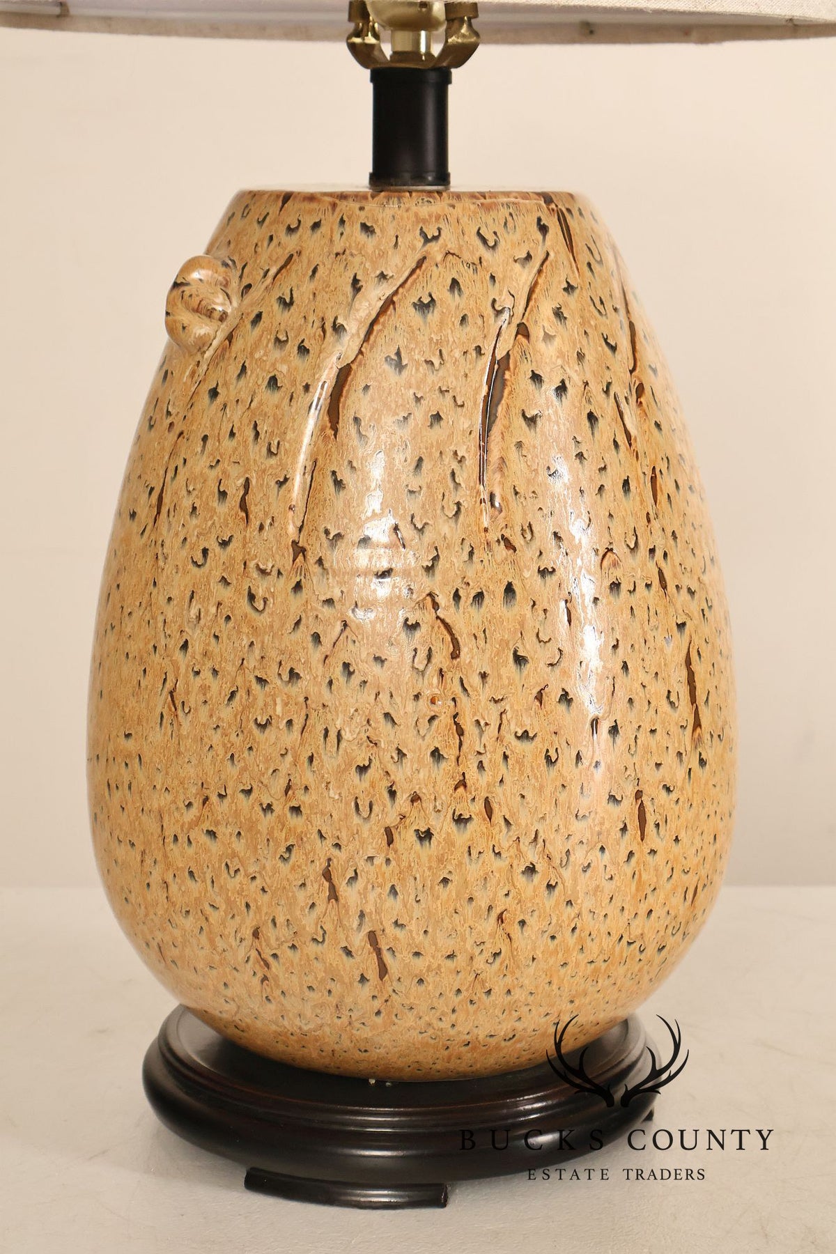 Sun-Lite Organic Modern Style Porcelain Table Lamp (repaired)