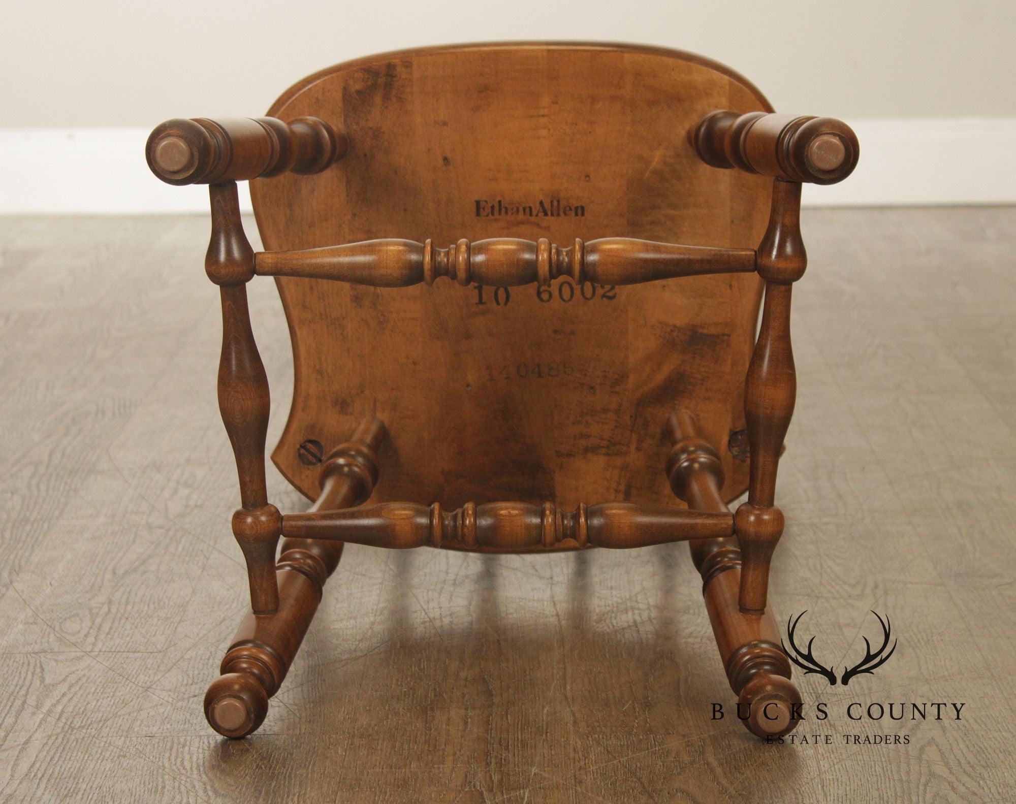 Ethan Allen Heirloom Nutmeg Maple Colonial Spindle Back Side Chair