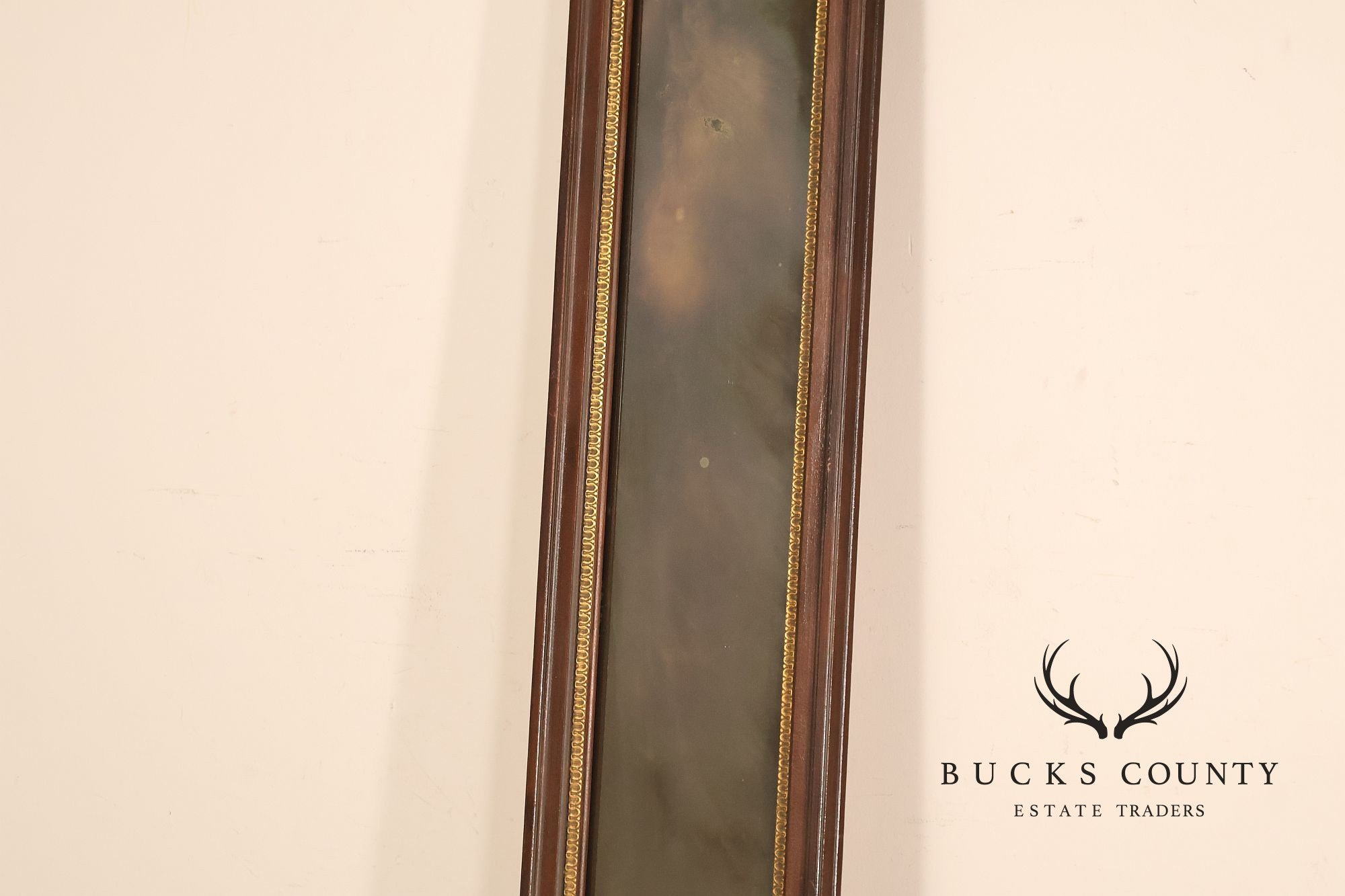 Pair Of Decorative Mirrored Wall Columns With Gilt Carved Capitals By Francisco Hurtado