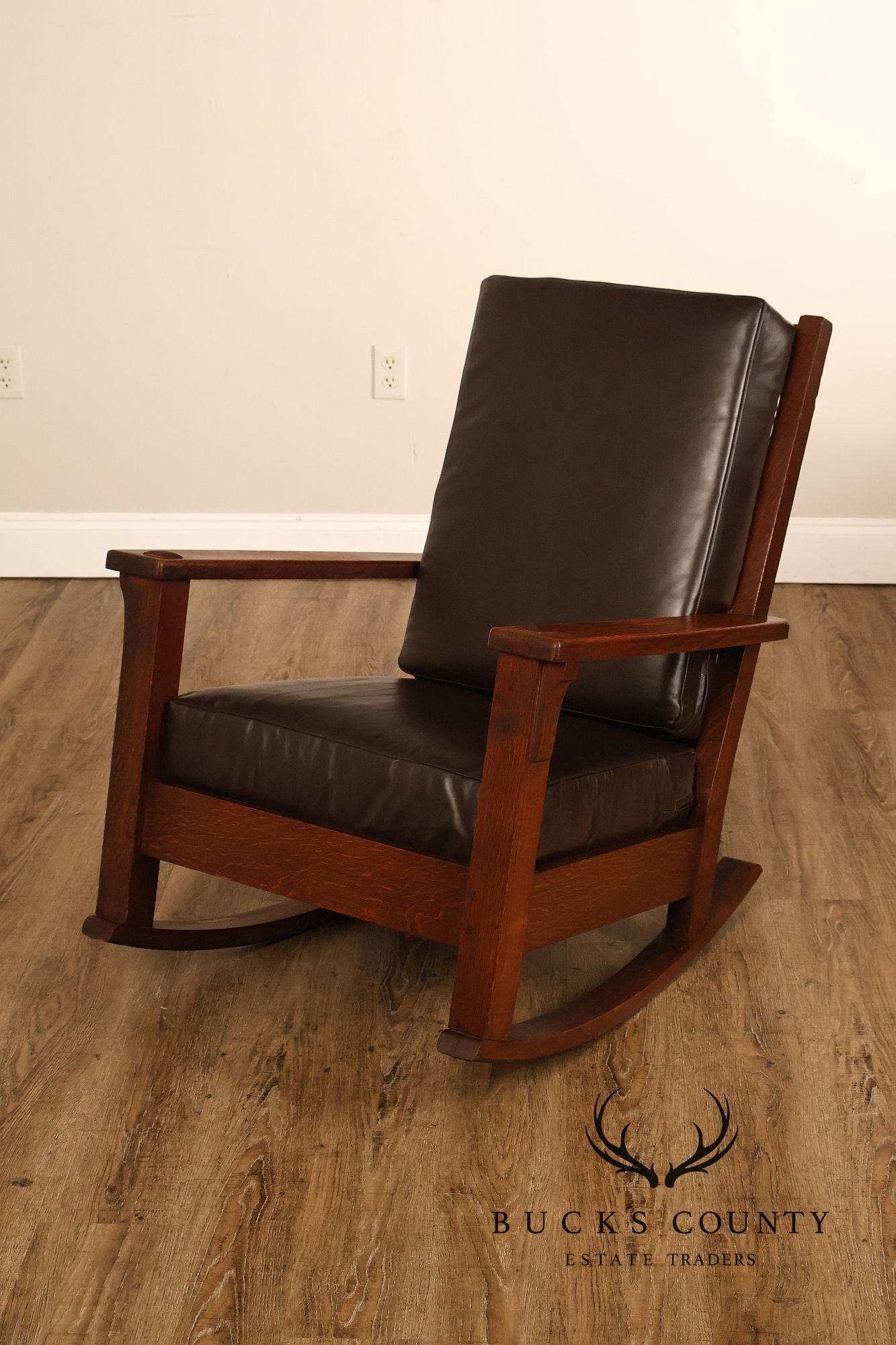Limbert Antique Arts and Crafts Mission Oak Rocker
