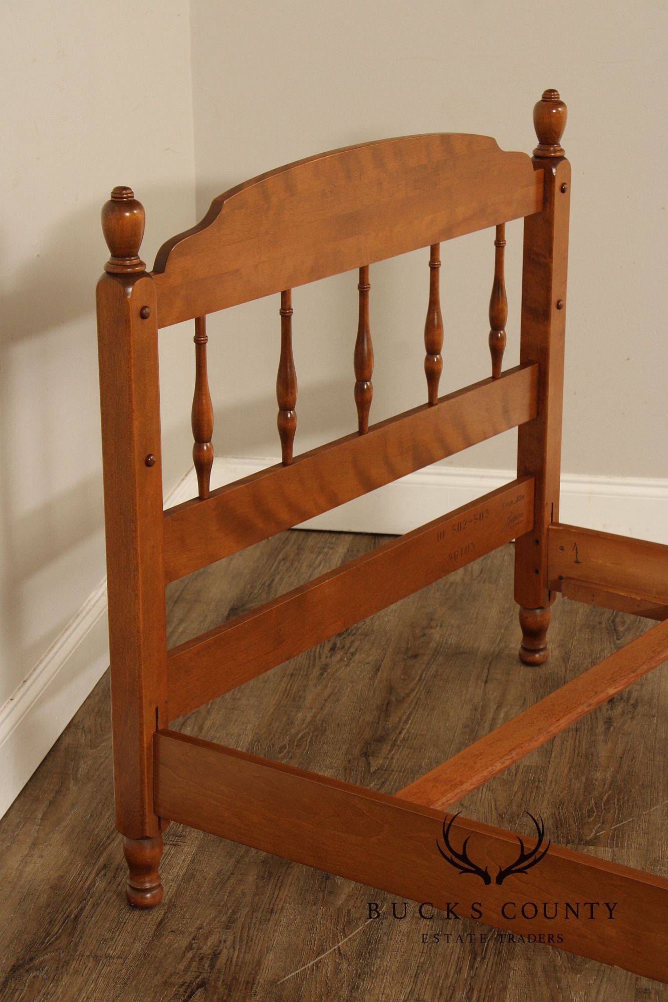 Ethan Allen Vintage Pair Of Maple Twin Size Beds