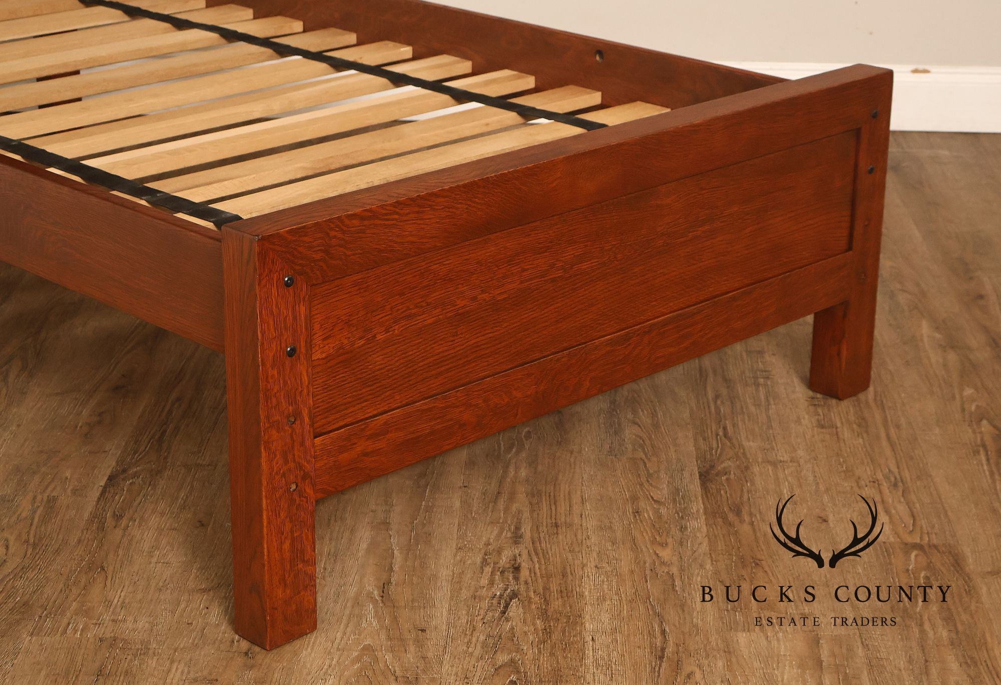 Stickley Antiquities Collection Mission Oak Twin Bed