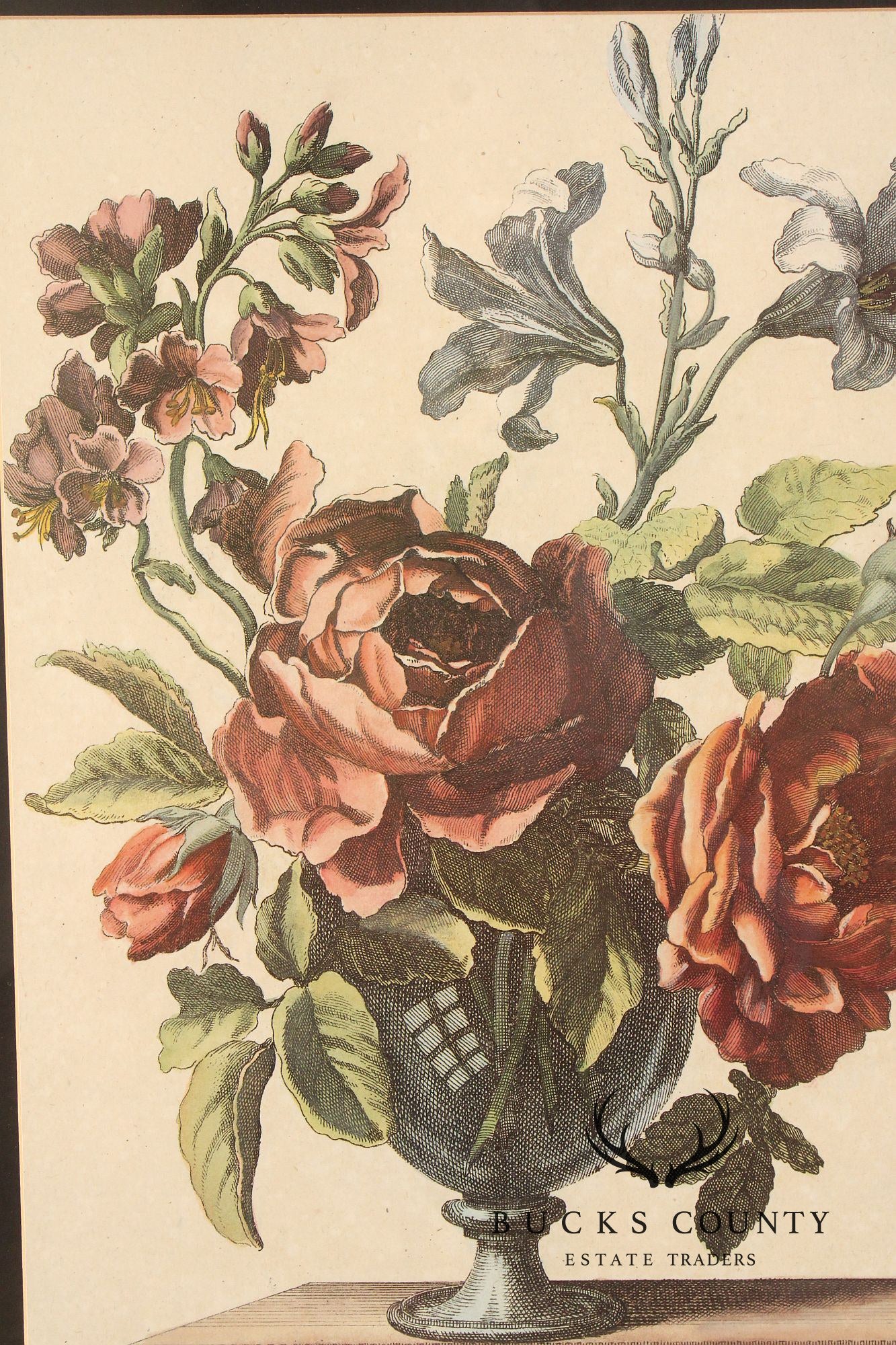 Windsor Art Pair of Decorative Framed Floral Prints