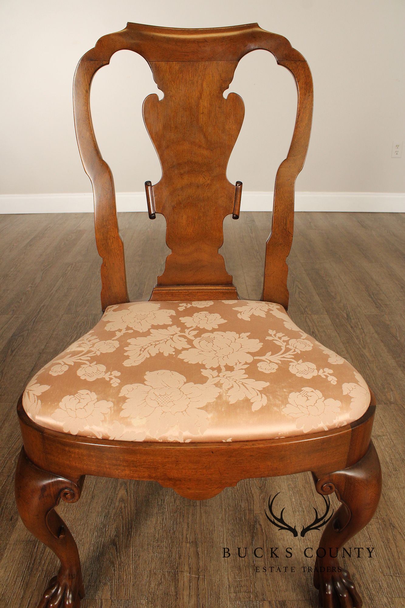 Kittinger Colonial Williamsburg Collection Set Of Four Mahogany Georgian Style Dining Chairs CW180