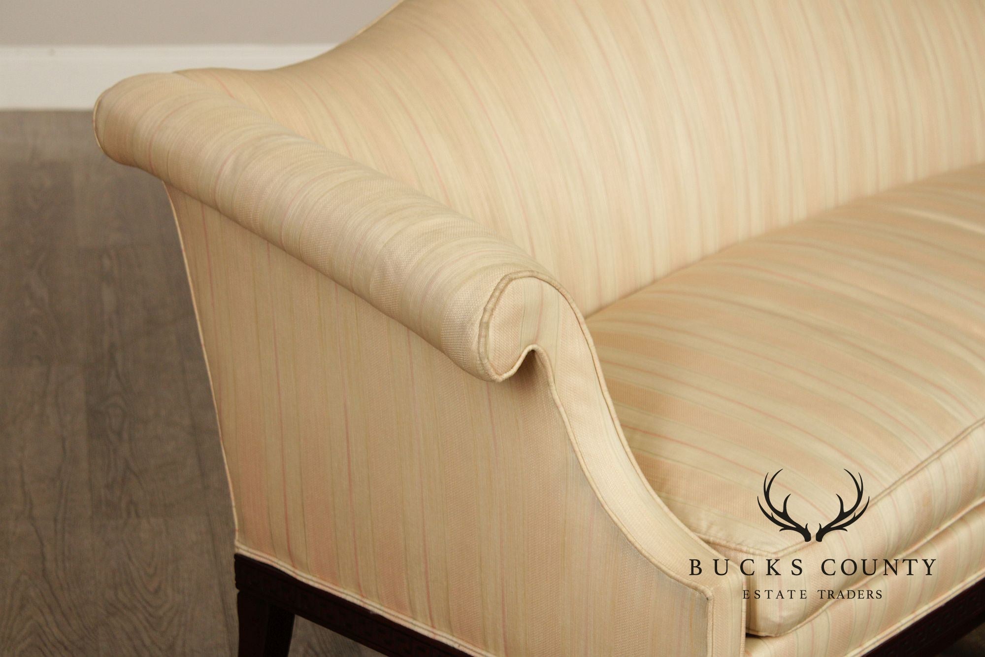 Hickory Chair Chippendale Style Mahogany Camelback Sofa