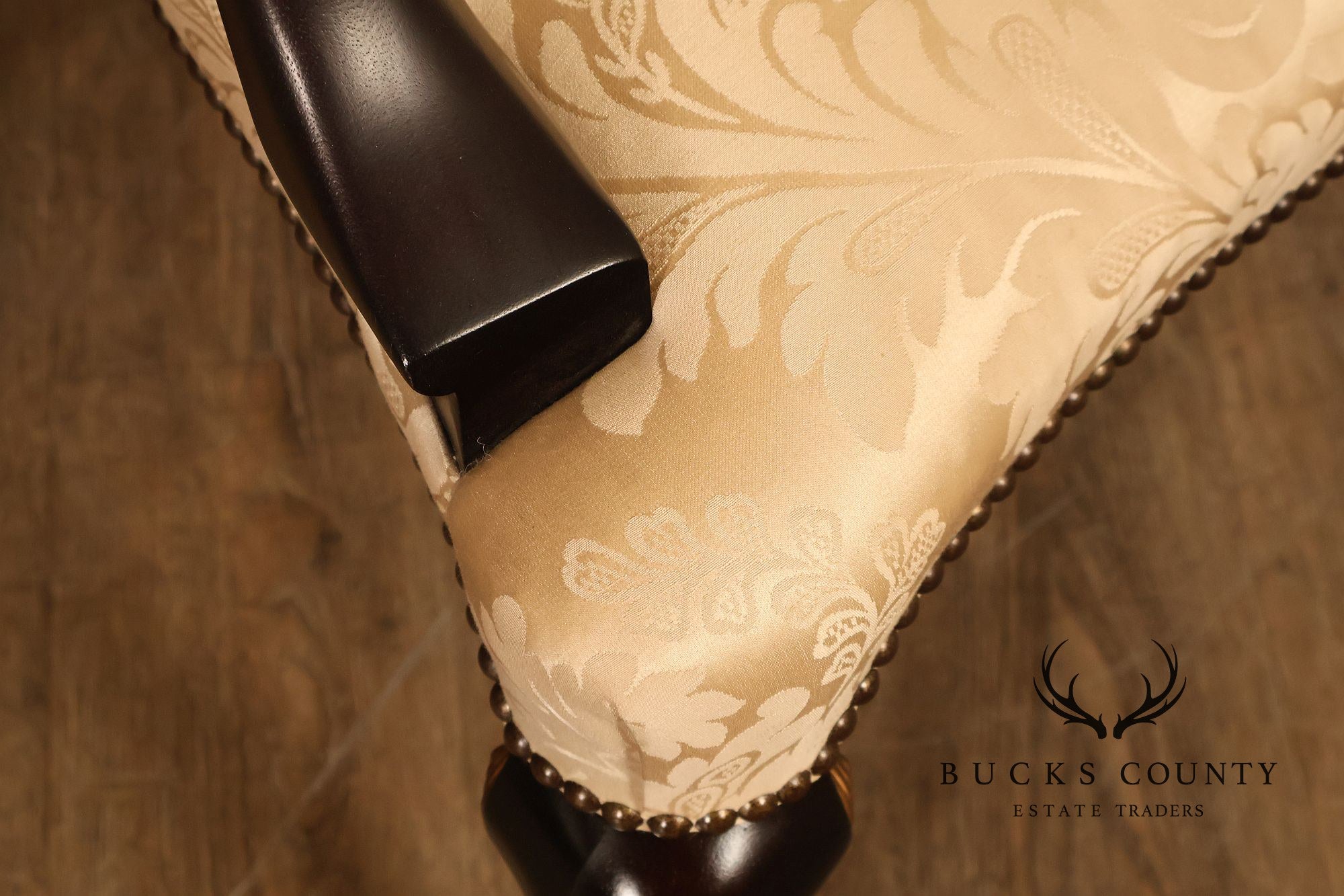 Baker Stately Homes Queen Anne Style Crown Armchair