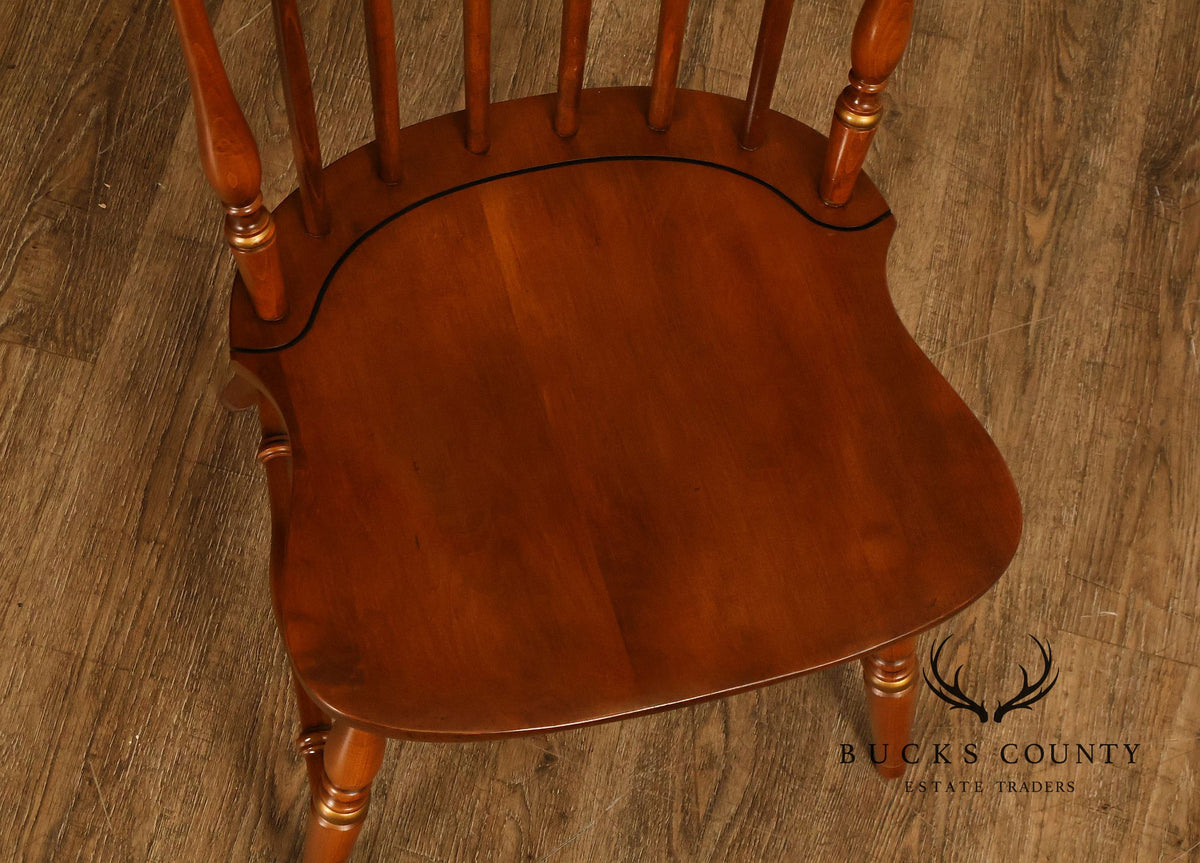 L. Hitchcock Set Of 4 Fan-Back Windsor Side Dining Chairs