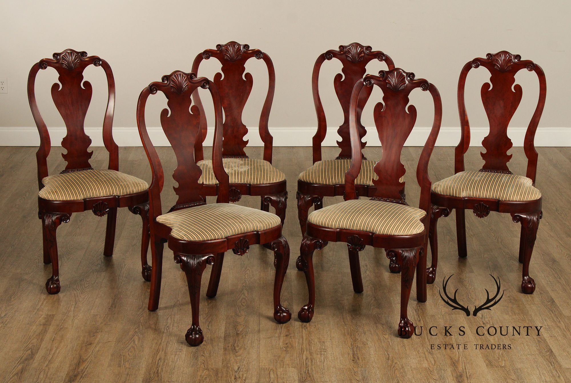 Kindel Winterthur Collection Set of Six Mahogany Dining Chairs