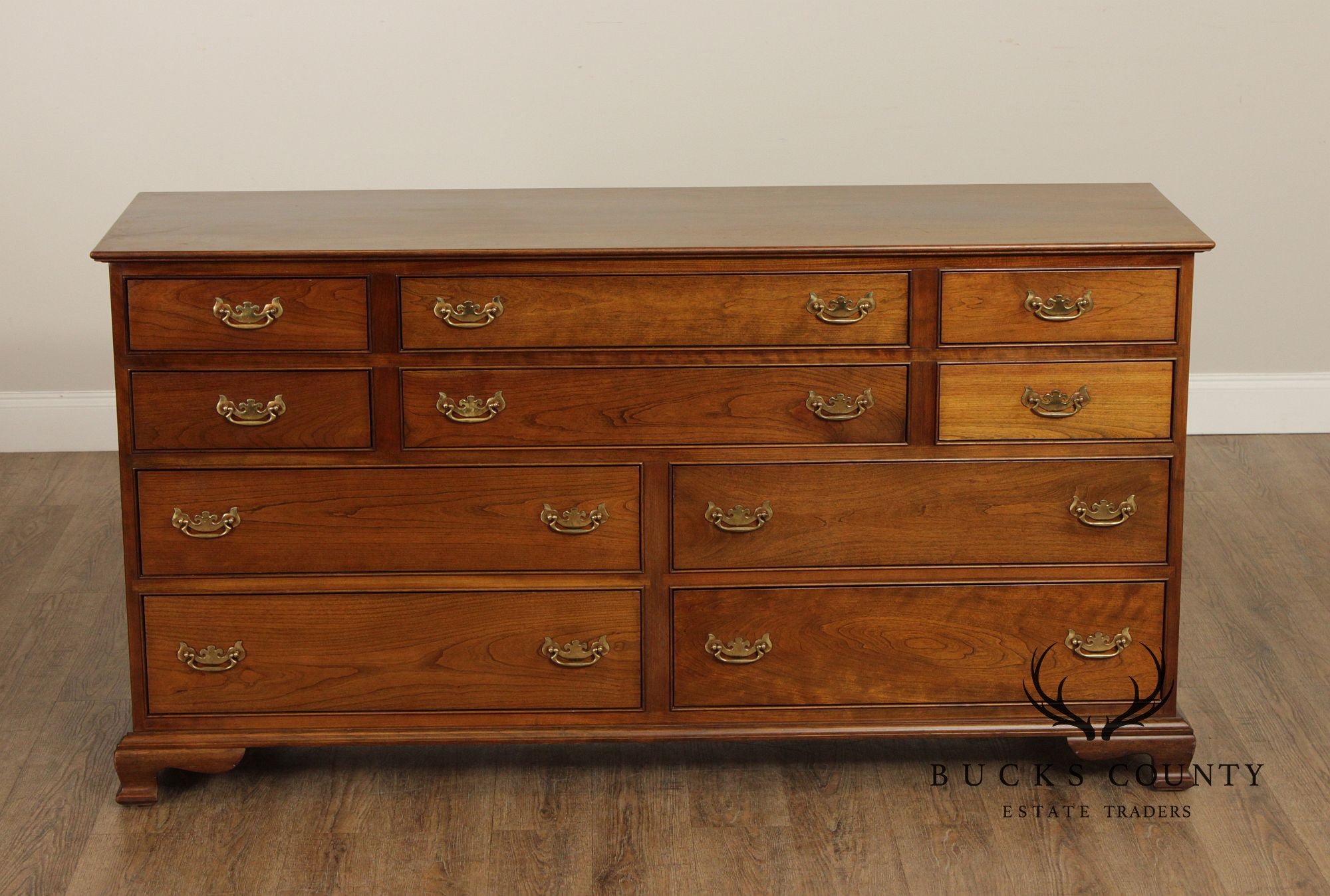 Stickley Chippendale Style Cherry Long Chest