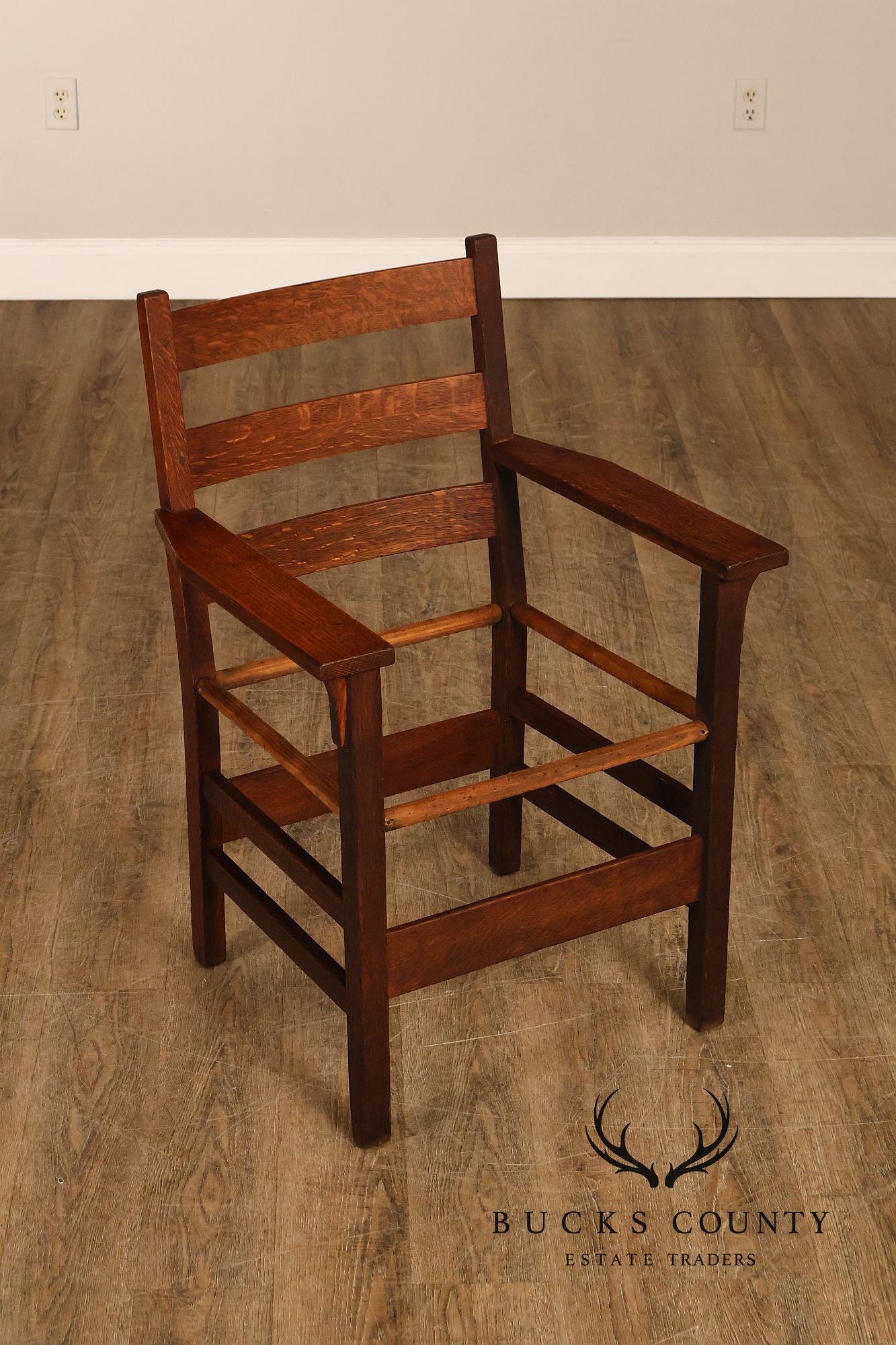 Gustav Stickley Antique Mission Oak Armchair