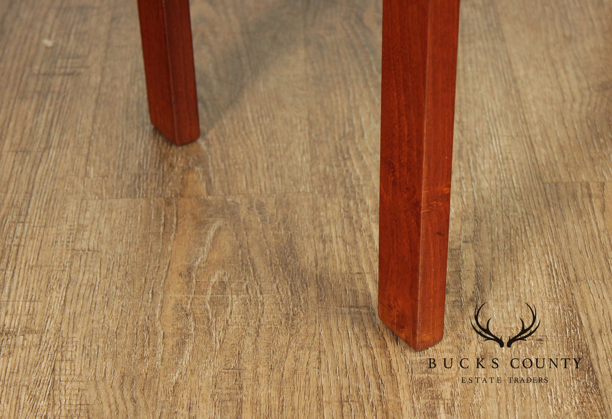 Mid Century Danish Teak Floating Seat Stool By Inger Klingenberg For France & Søn