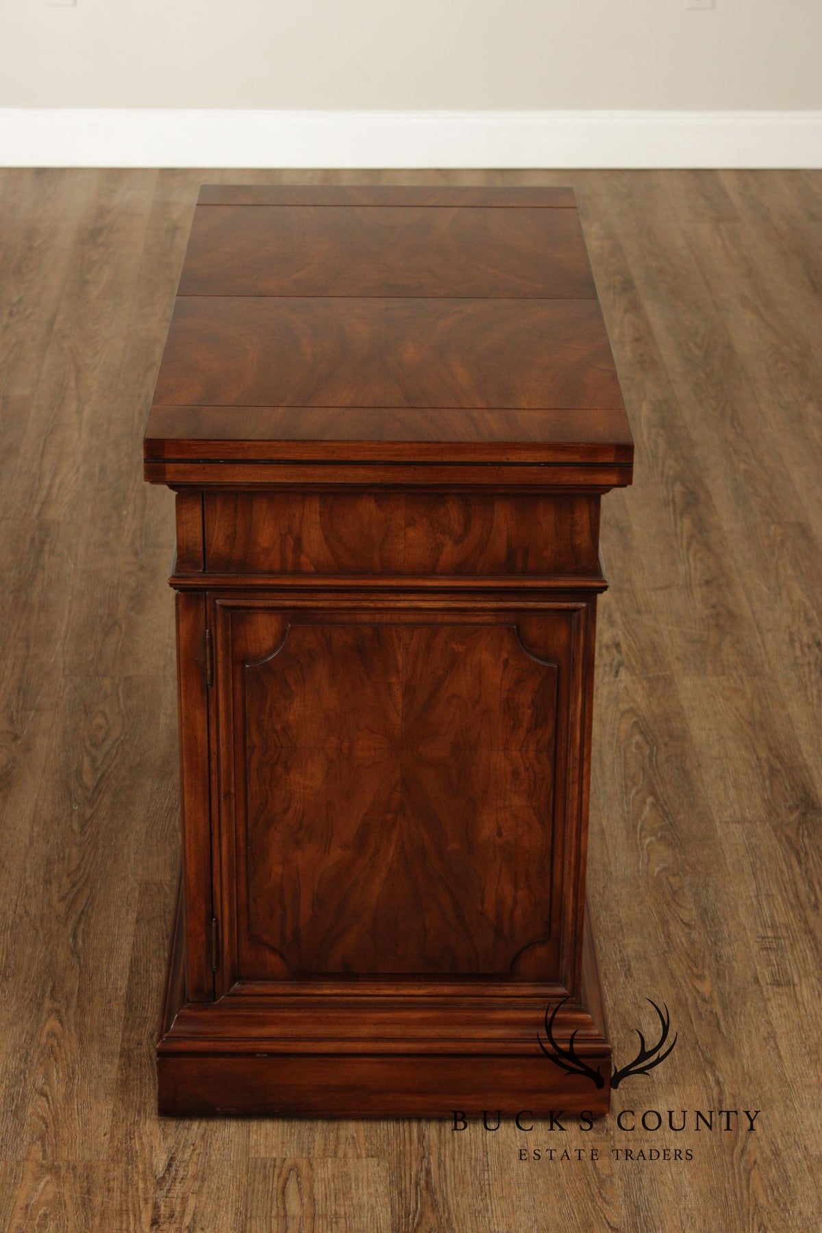 Karges Burl Walnut Flip-Top Server