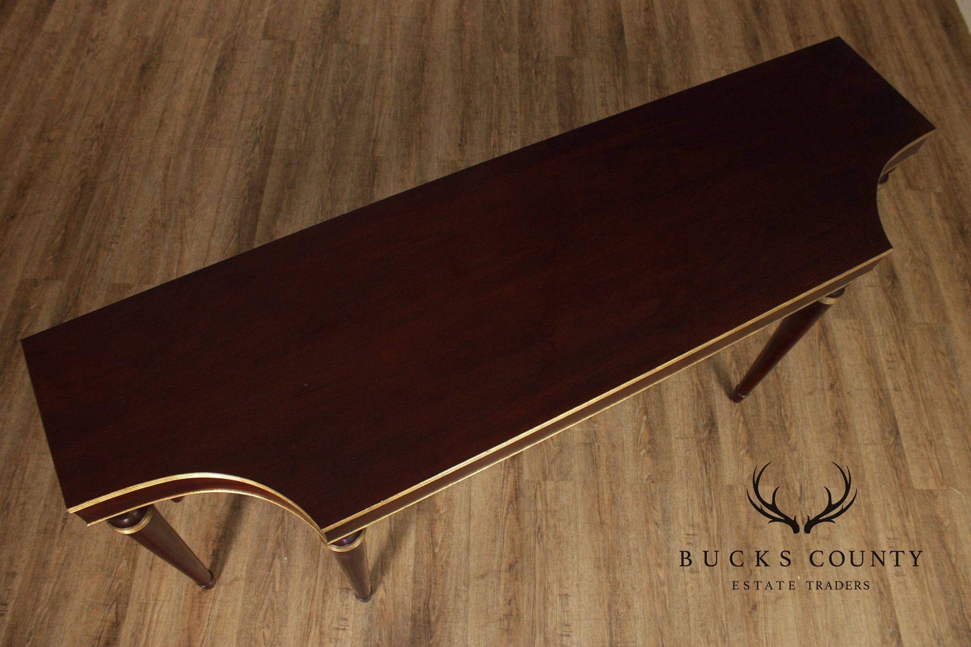 Barbara Barry For Baker Mahogany Long Console Table