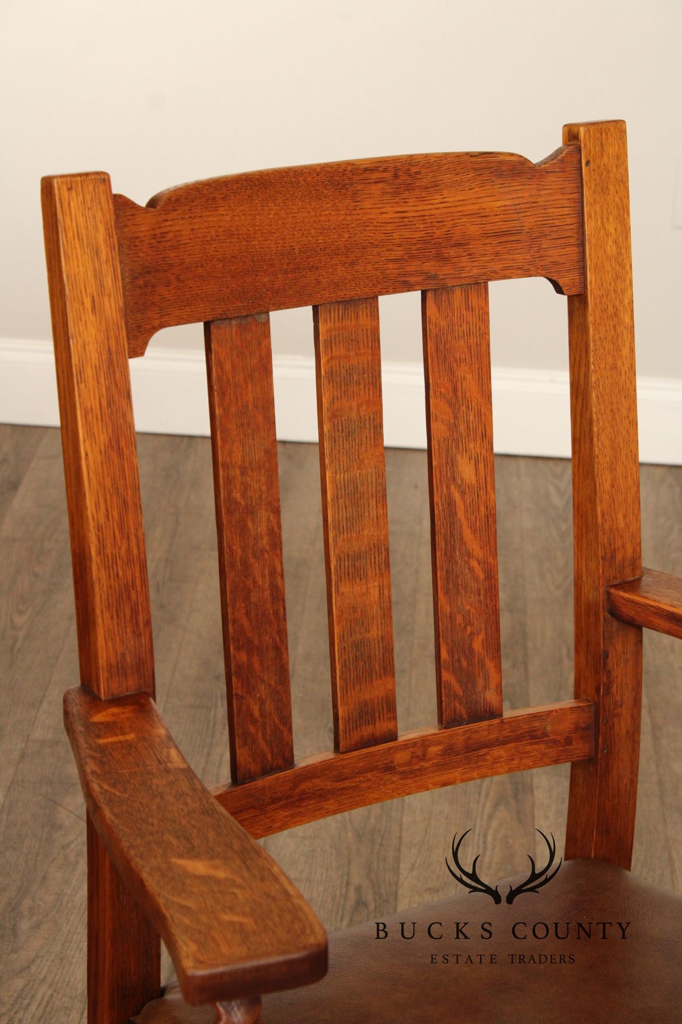 Stickley Brothers Antique Set Of Six Mission Oak Dining Chairs