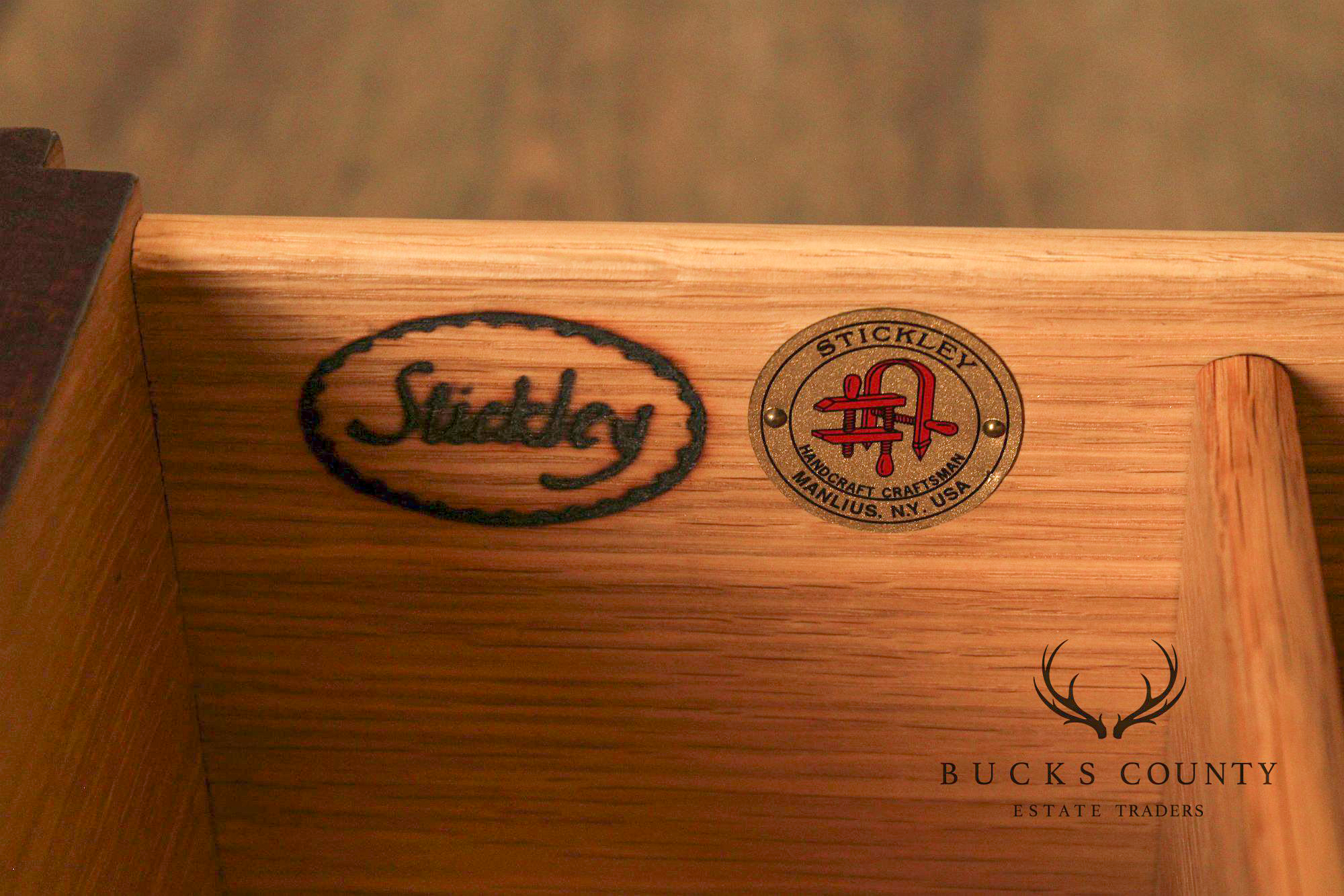 Stickley Mission Collection Oak Single Door Media Cabinet