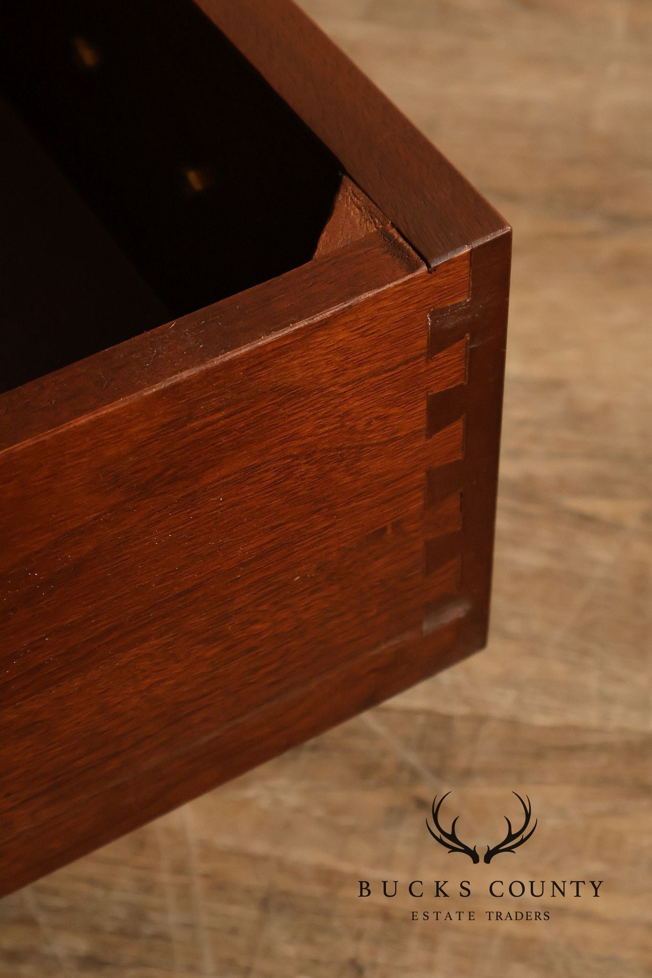 E.A. Clore Chippendale Style Bench Made Walnut Display Cabinet