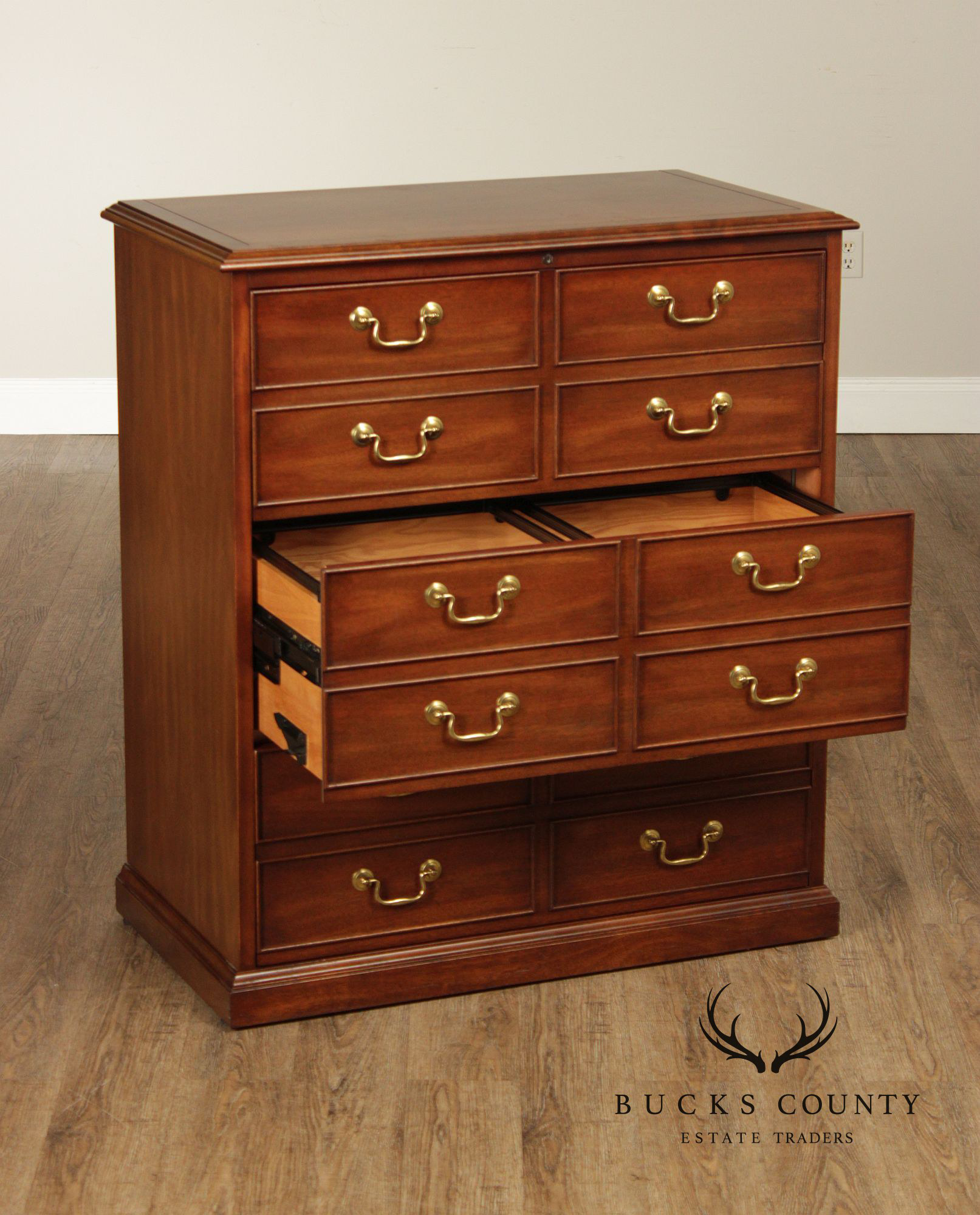 Sligh Furniture Mahogany File Cabinet