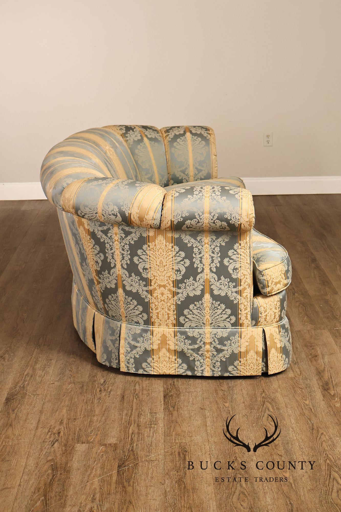 Kindel Custom Upholstered Channel Back Sofa