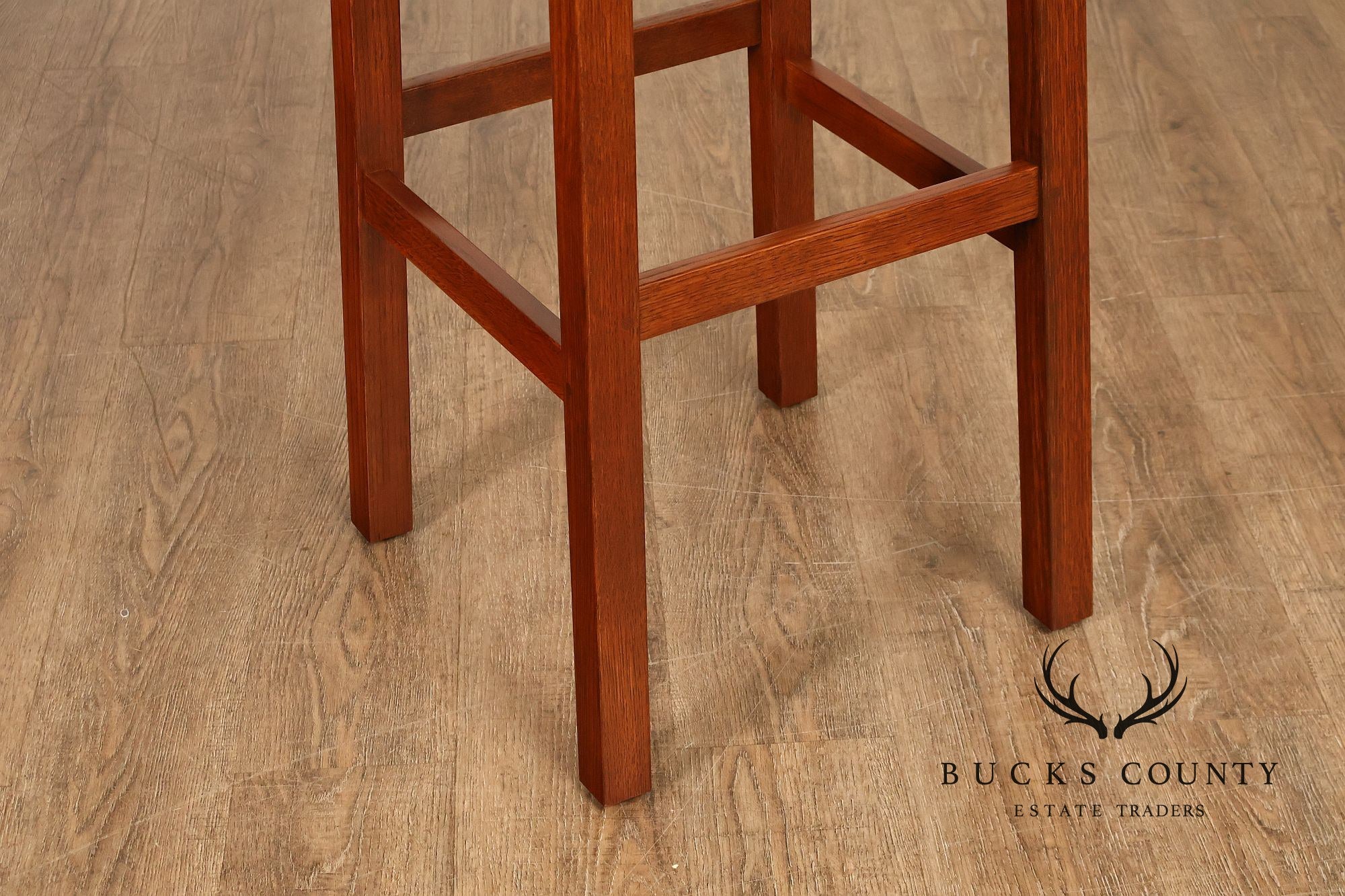 Stickley Mission Collection Oak Backless Stool