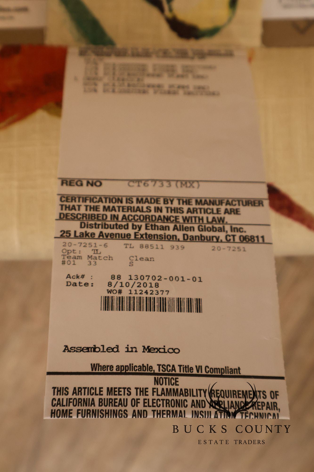 Ethan Allen Modern Upholstered Accent Chair