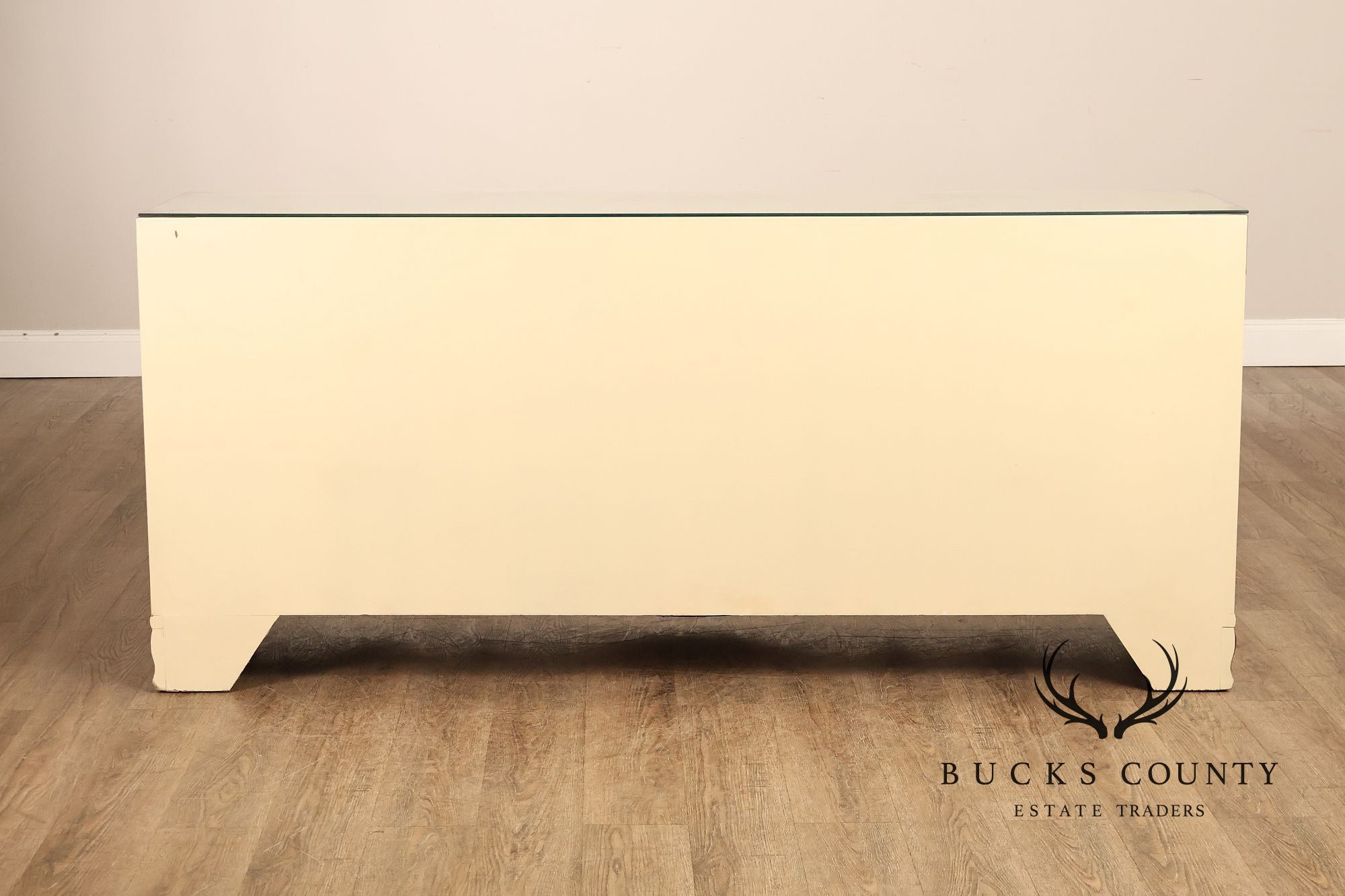 Painted Chinoiserie Style Dresser With Brass Hardware