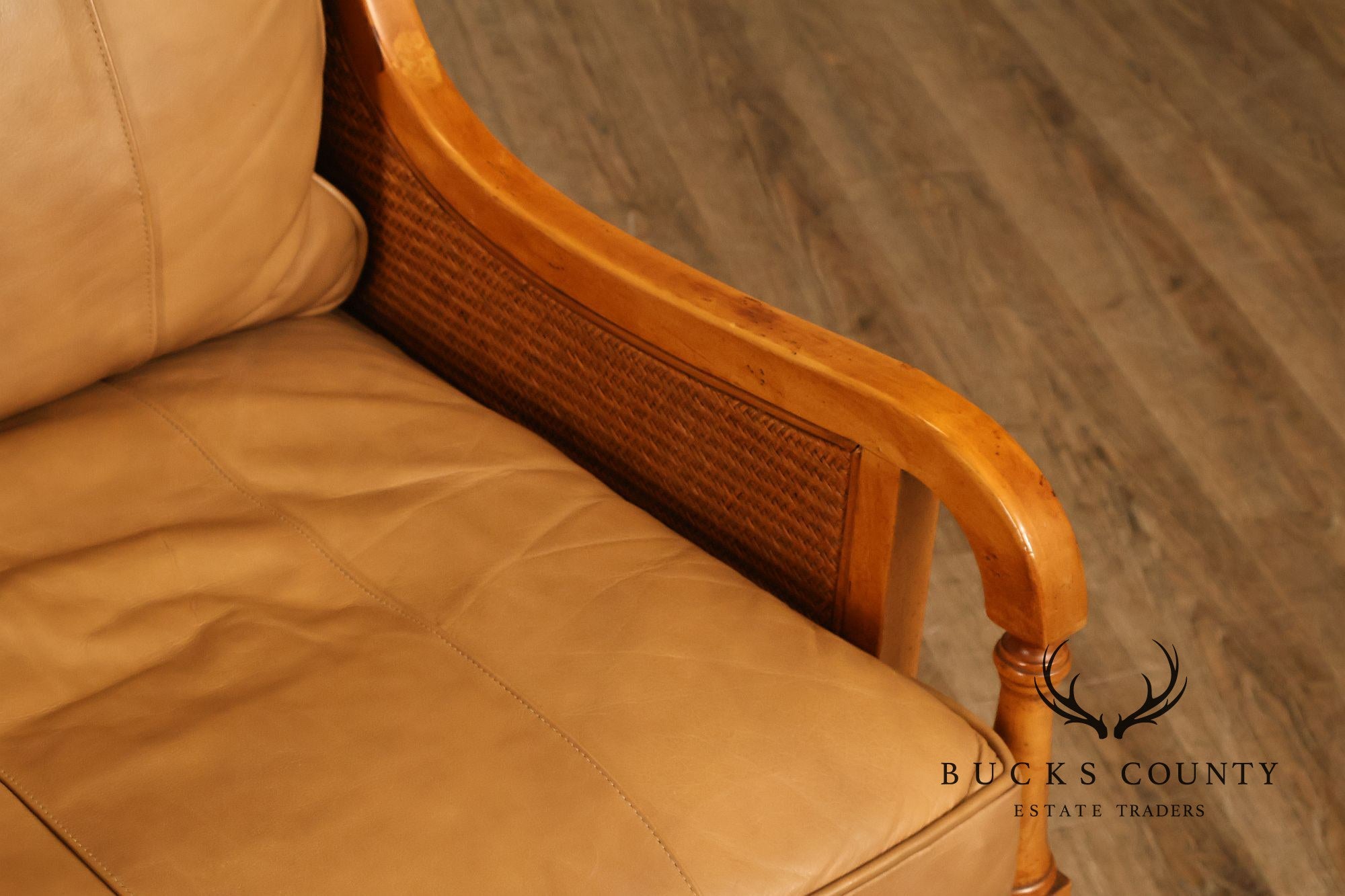 Tommy Bahama Pair of Caned Armchairs