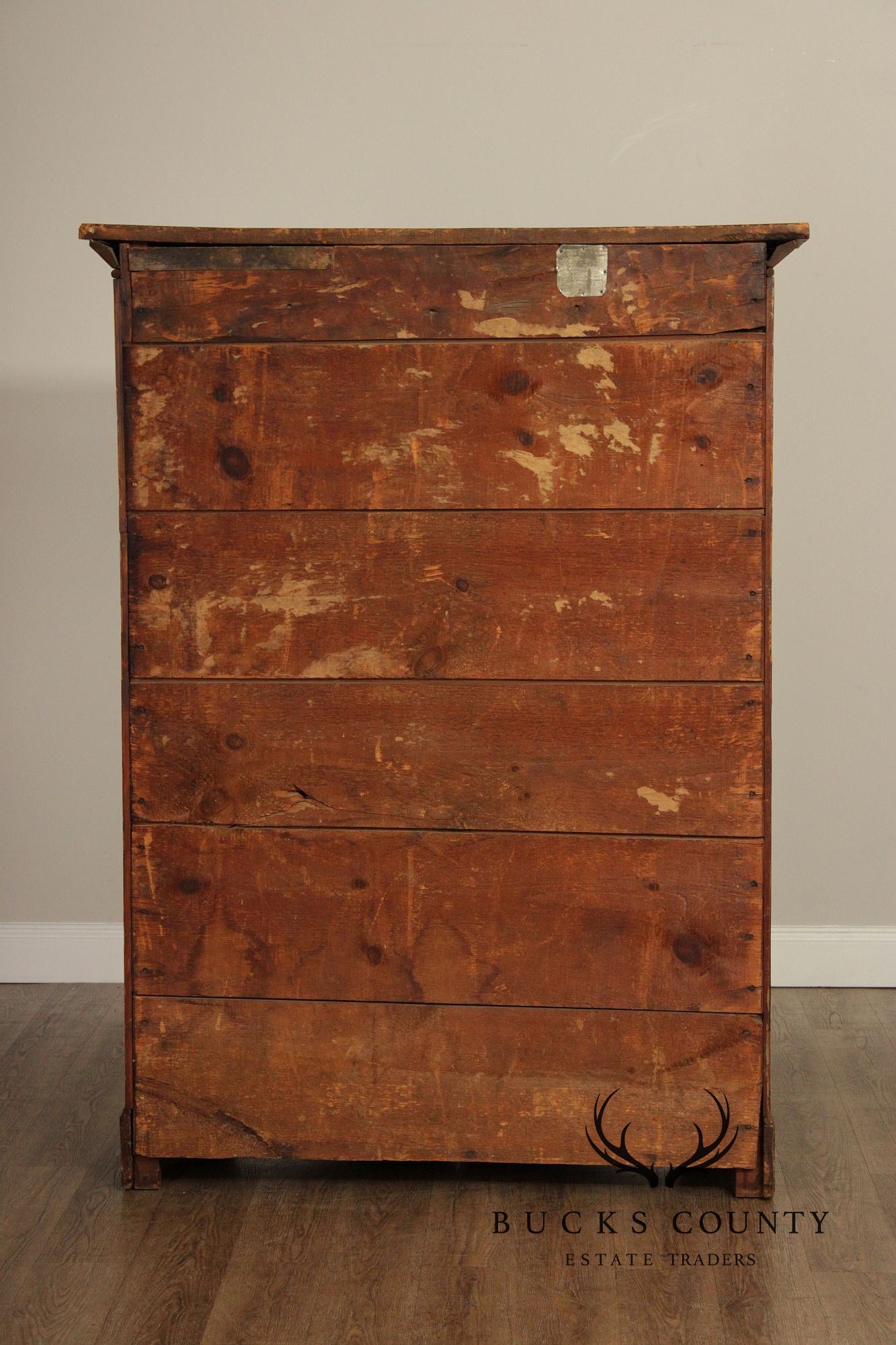 Antique Softwood Two-Door Pantry Cupboard