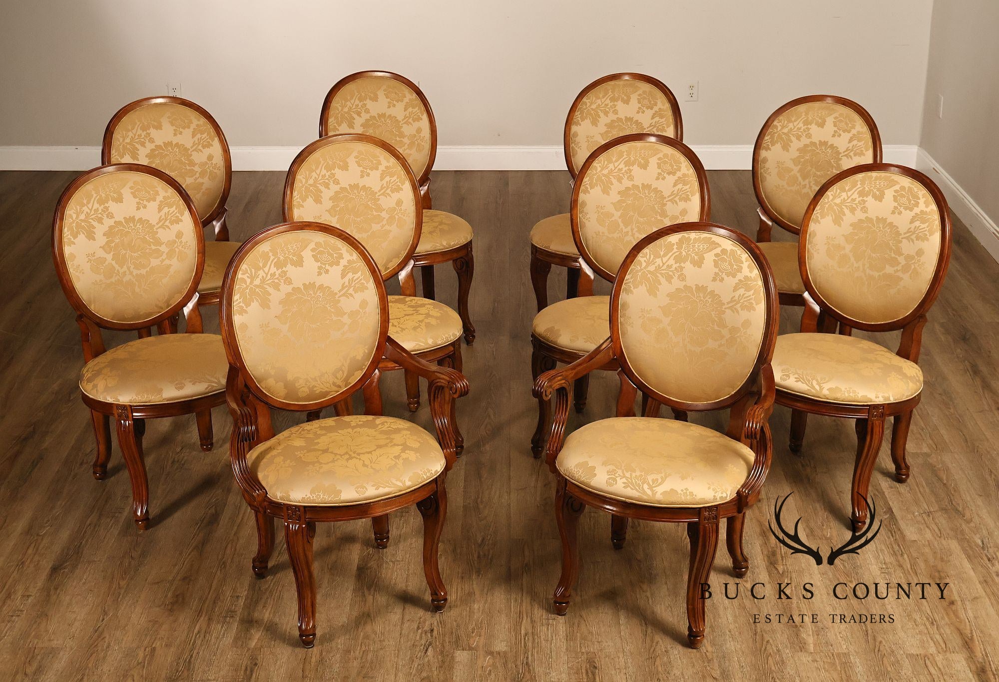 Century Furniture Italian Rococo Style Set of Ten 'St. James' Dining Chairs
