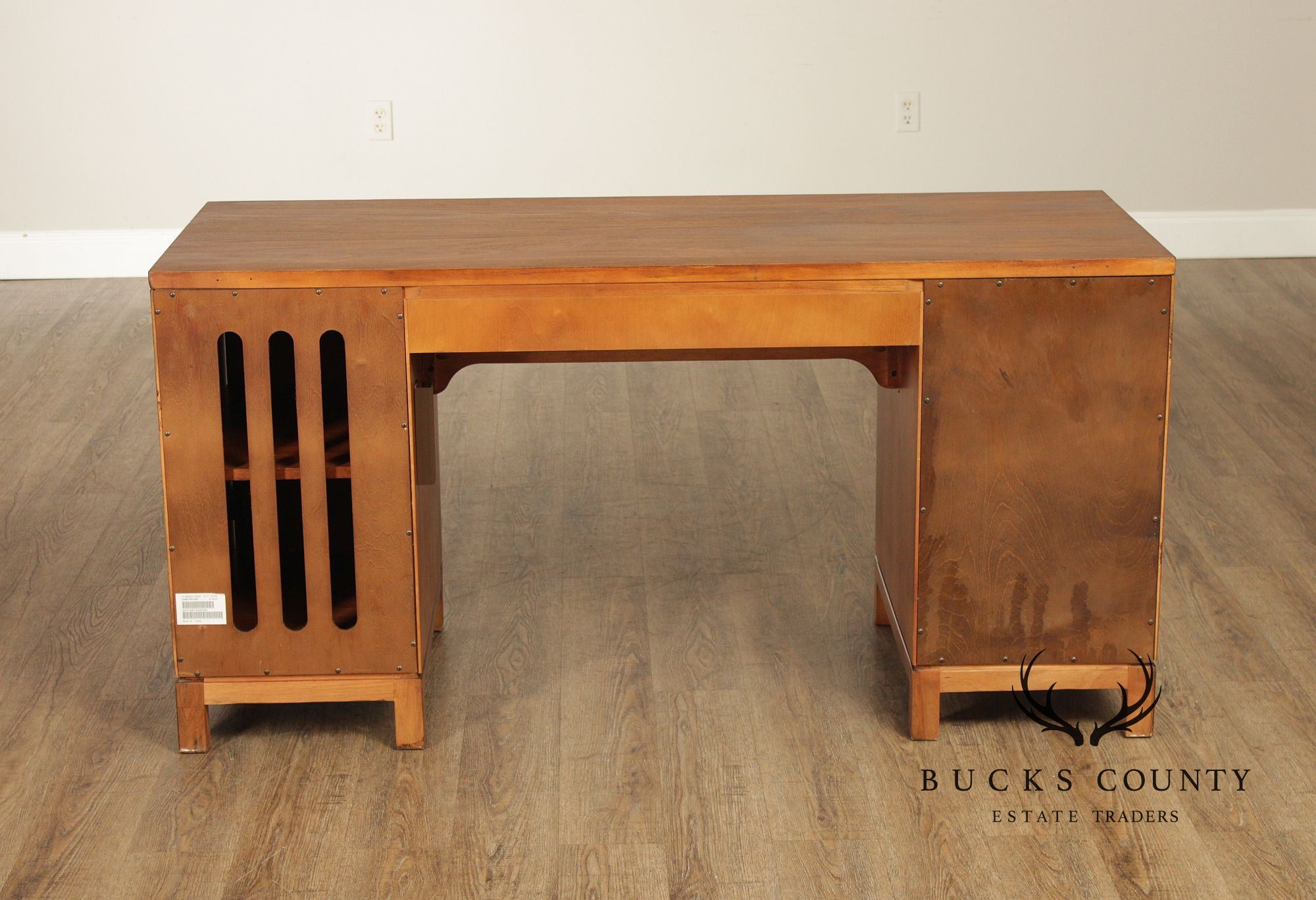 Ethan Allen Double Pedestal Writing Desk